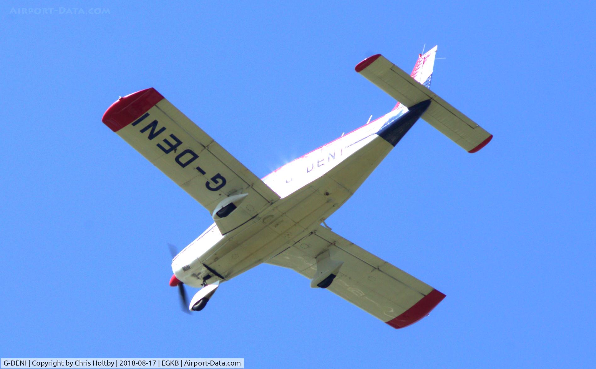 G-DENI, 1972 Piper PA-32-300 Cherokee Six Cherokee Six C/N 32-7340006, Just taken off from Biggin Hill
