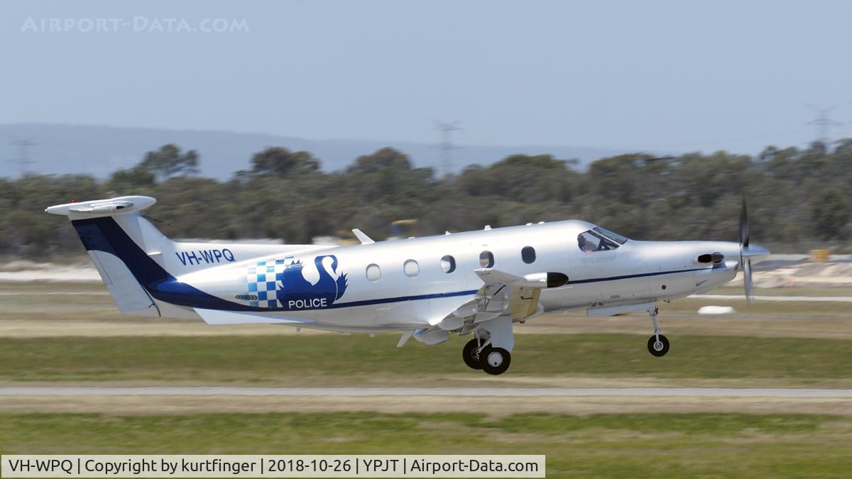 VH-WPQ, 2013 Pilatus PC-12/47E C/N 1394, Pilatus PC-12_47E. Western Australian Police VH-WPQ. Jandakot 26/10/18.