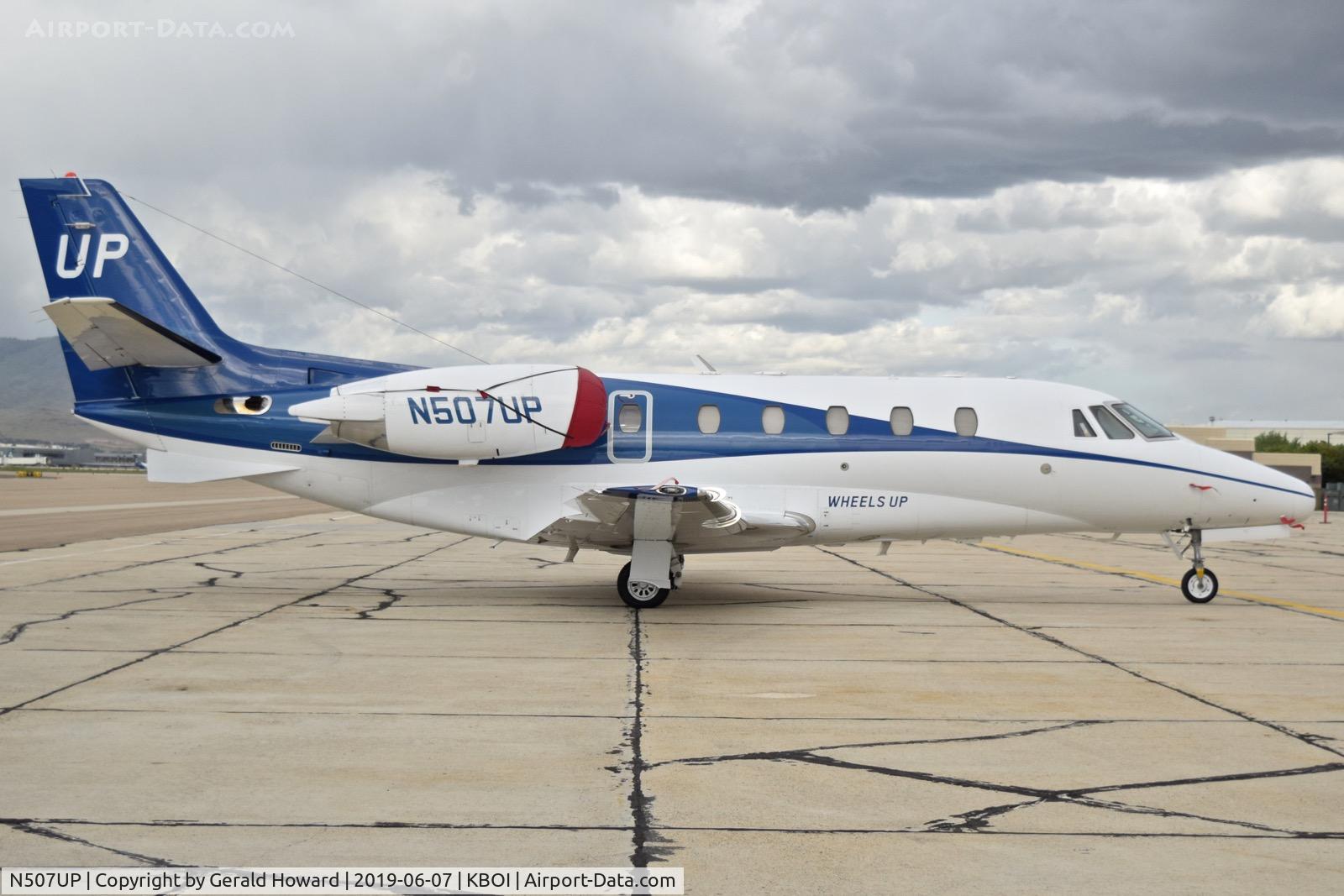 N507UP, 2005 Cessna 560XL Citation XLS C/N 560-5542, Parked on the south GA ramp.