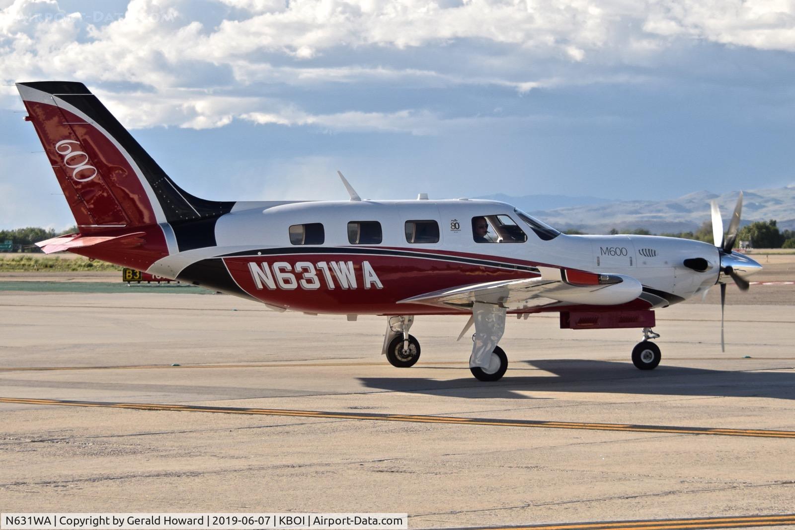 N631WA, 2017 Piper PA-46-600TP C/N 46-98031, Taxiing on Bravo.