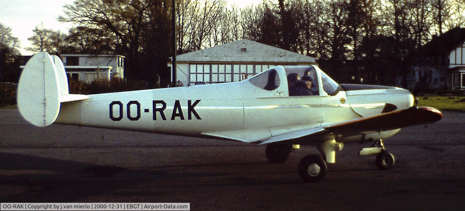 OO-RAK, 1947 Erco 415CD Ercoupe C/N 4789, Ghent, now longtime ago closed airfield, Belgium