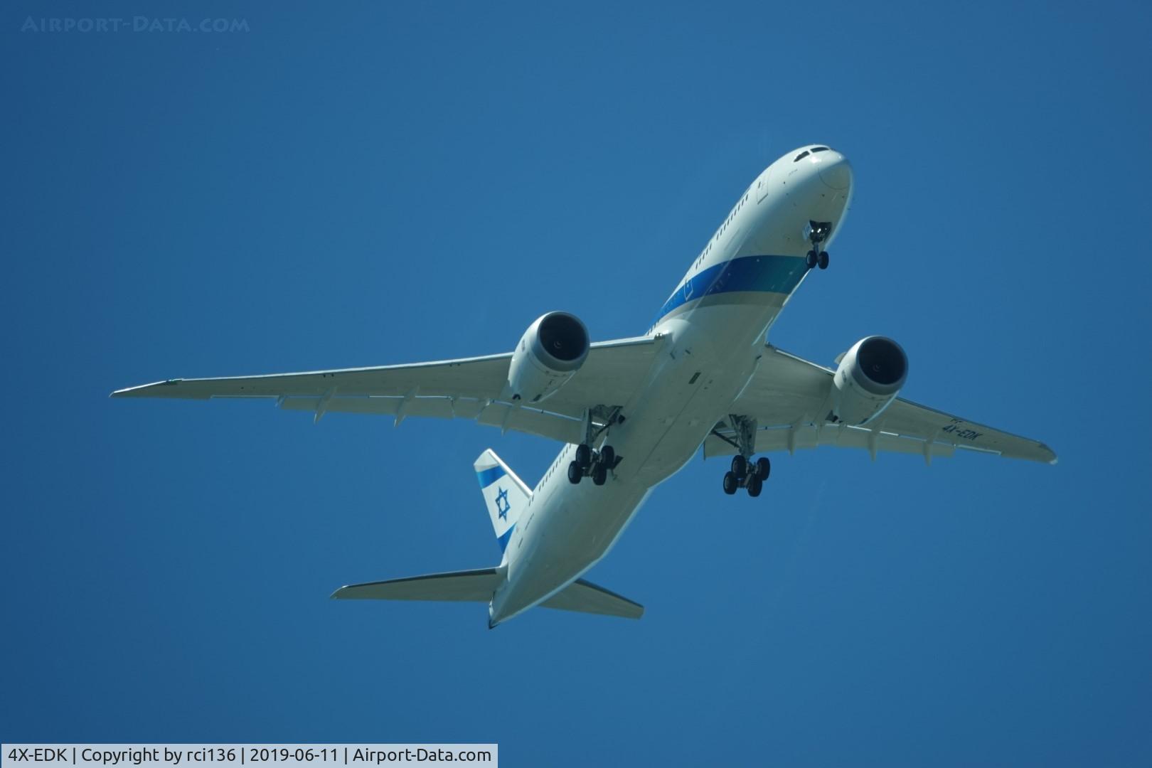 4X-EDK, 2019 Boeing 787-9 Dreamliner Dreamliner C/N 63395, On approach to Paine Field Everett, Wa