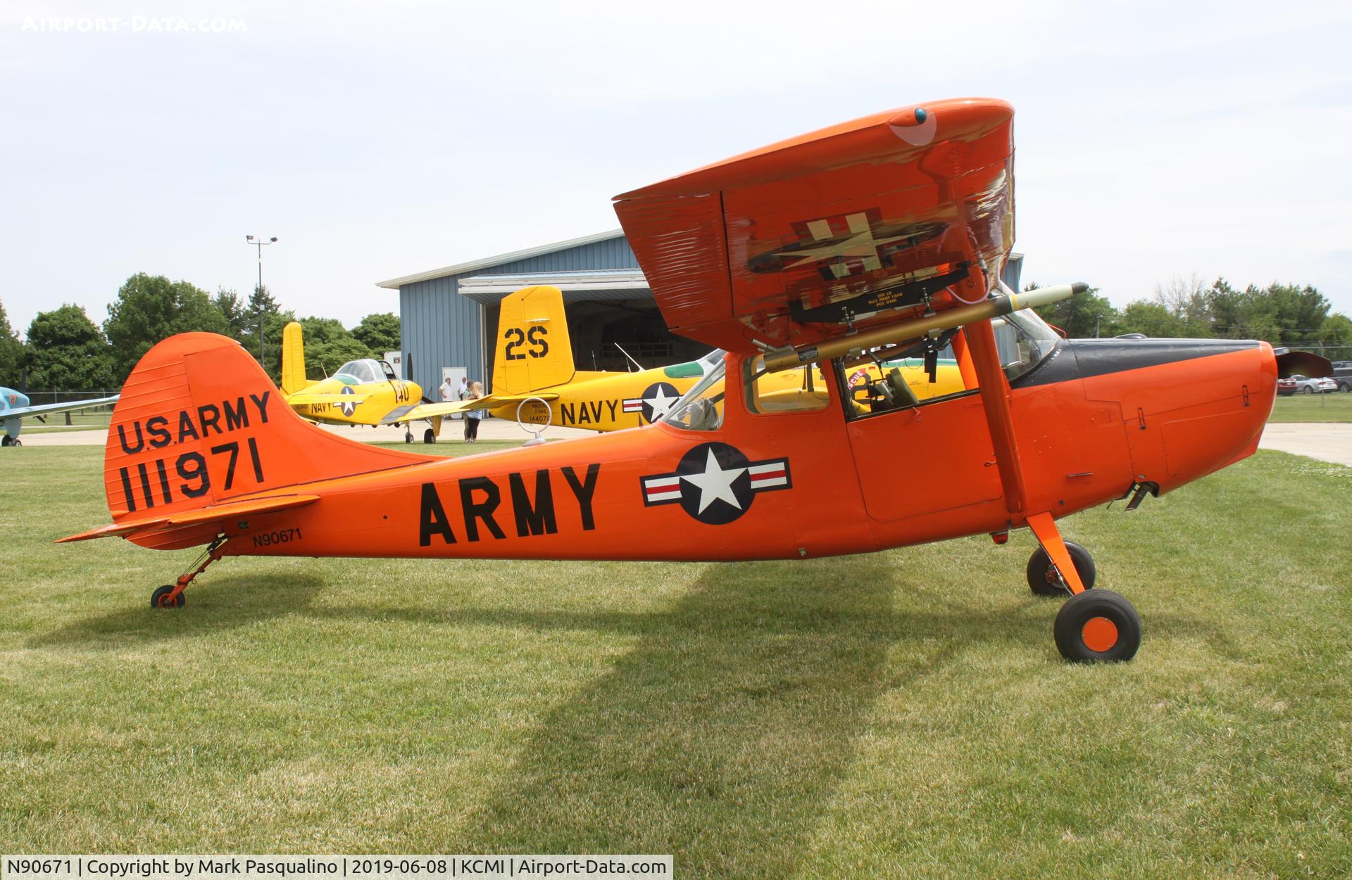 N90671, 1951 Cessna O-1A Bird Dog C/N 22285, Cessna O-1A