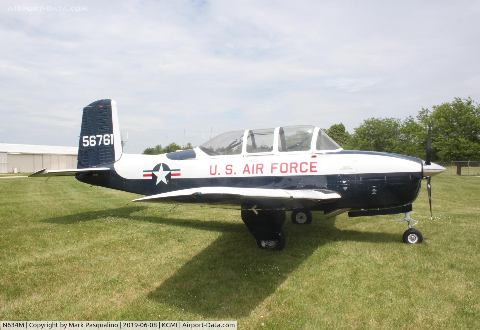 N634M, 1955 Beech T-34A Mentor Mentor C/N G-761, Beech T-34A