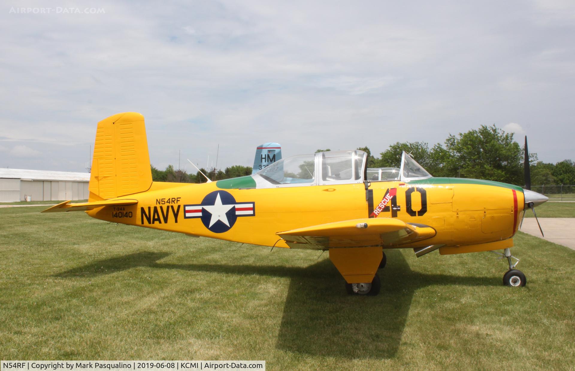 N54RF, 1957 Beech T-34A (A45) Mentor Mentor C/N G-140, Beech T-34A