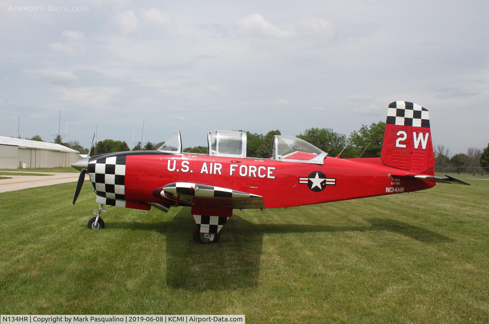 N134HR, 1955 Beech A45 C/N G-745, Beech T-34A