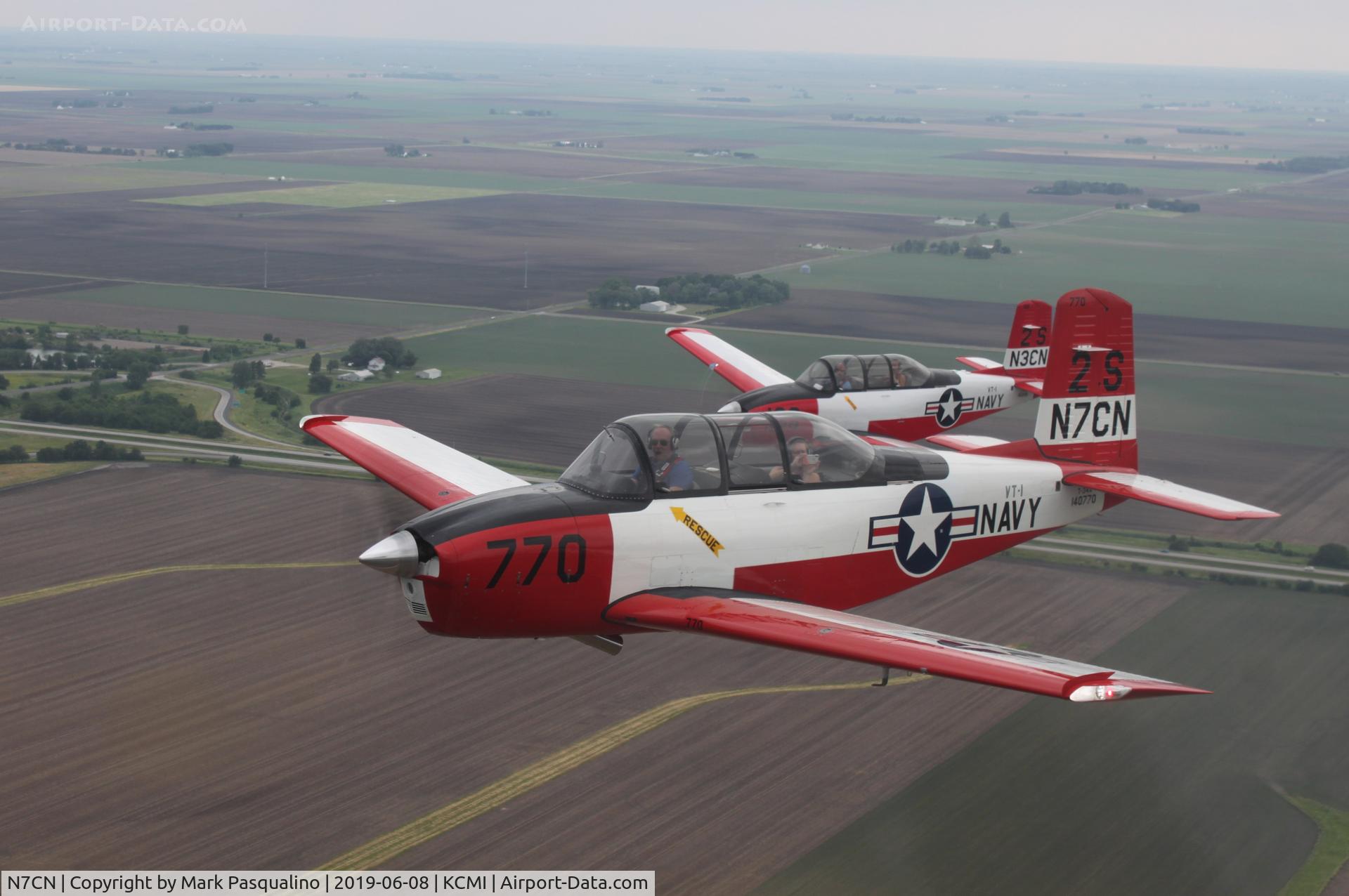 N7CN, 1952 Beech (CCF) T-34A (A45) Mentor C/N CCF34-45, Beech T-34A