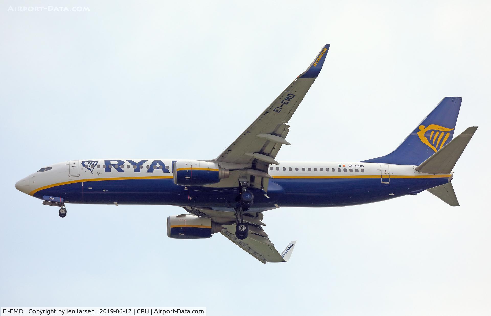 EI-EMD, 2010 Boeing 737-8AS C/N 38509, Copenhagen 12.6.2019