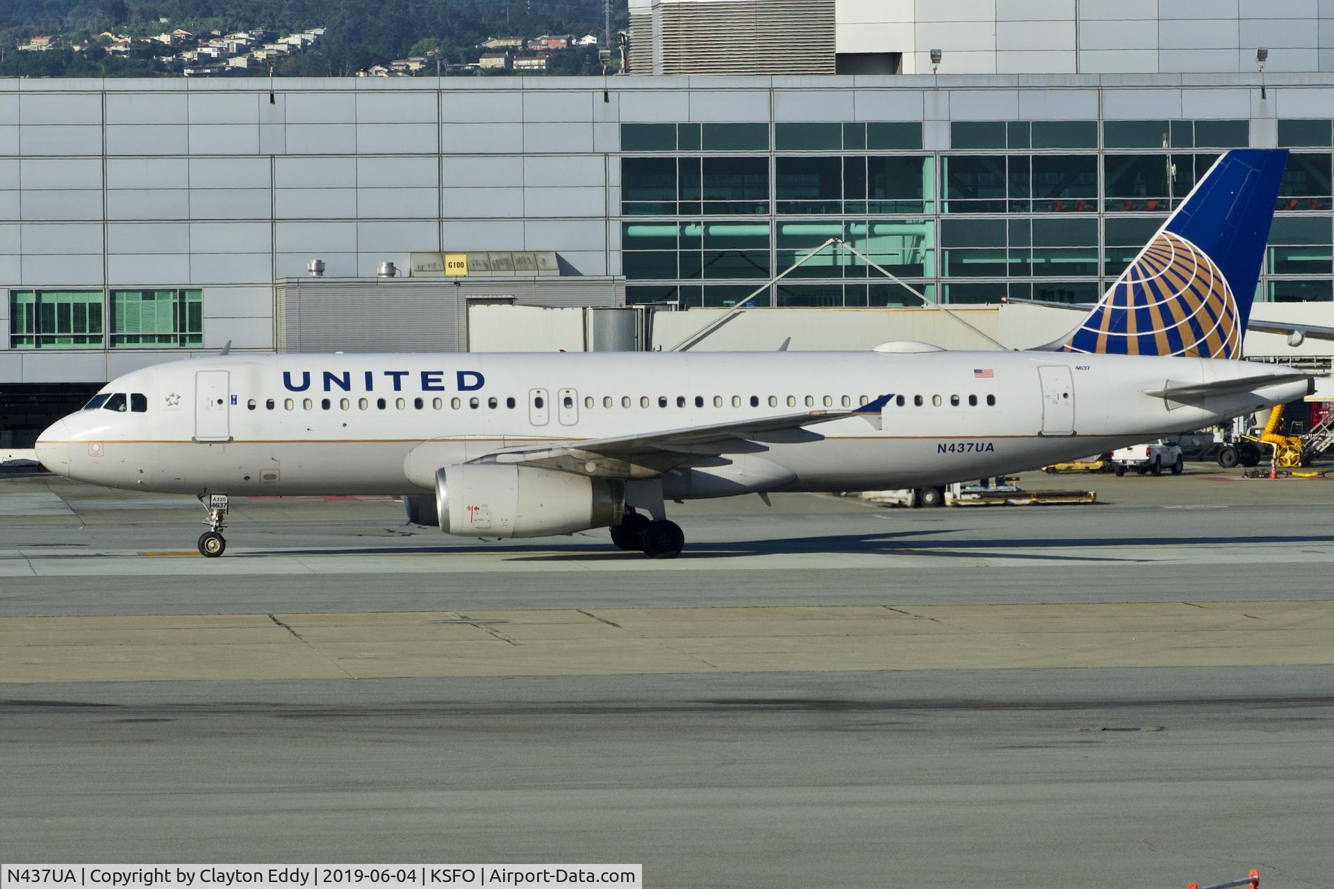 N437UA, 1997 Airbus A320-232 C/N 655, SFO 2019.