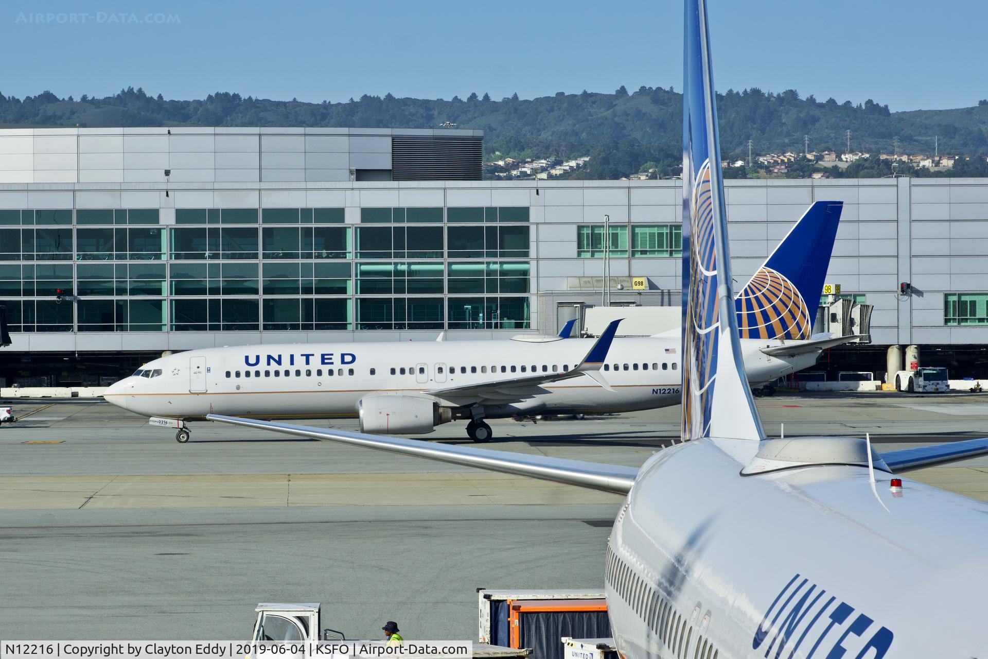 N12216, 1998 Boeing 737-824 C/N 28776, SFO 2019.
