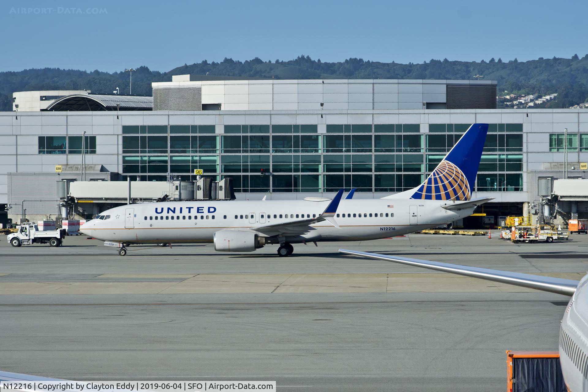 N12216, 1998 Boeing 737-824 C/N 28776, SFO 2019.