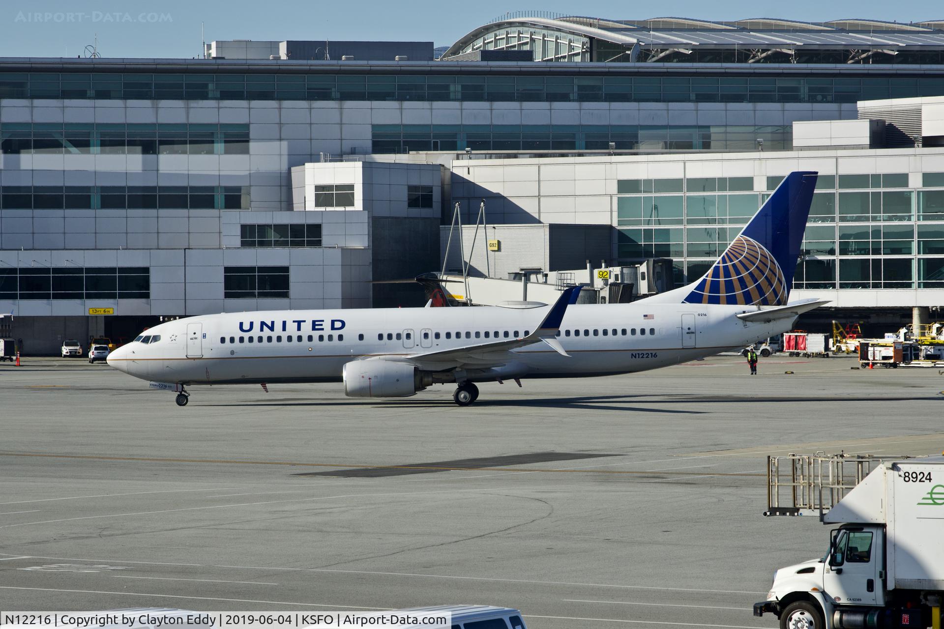 N12216, 1998 Boeing 737-824 C/N 28776, SFO 2019.