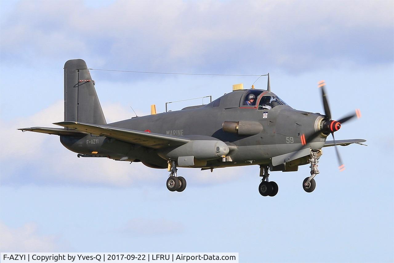 F-AZYI, 1959 Breguet Br.1050 Alize C/N 59, Breguet Br.1050 Alizé, On final rwy 23, Morlaix-Ploujean airport (LFRU-MXN) Air show 2017