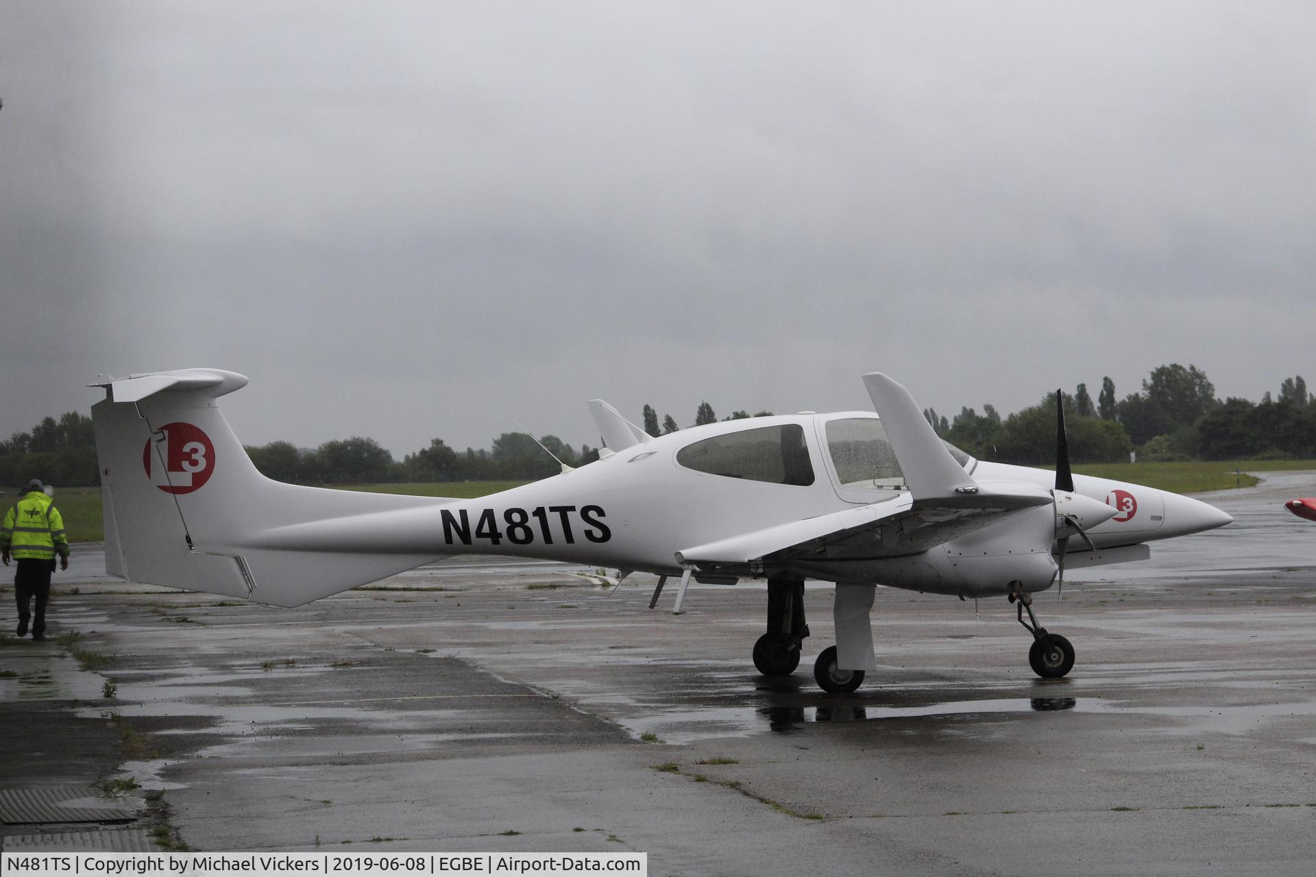 N481TS, 2007 Diamond DA-42 Twin Star C/N 42.AC081, Parked up ouside hanger