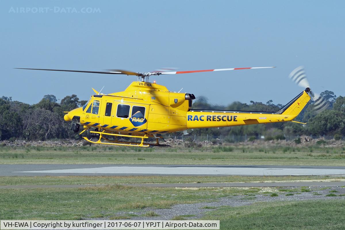 VH-EWA, 2002 Bell 412EP C/N 36312, Bell 412EP. RAC Rescue VH-EWA. YPJT 07/06/17.