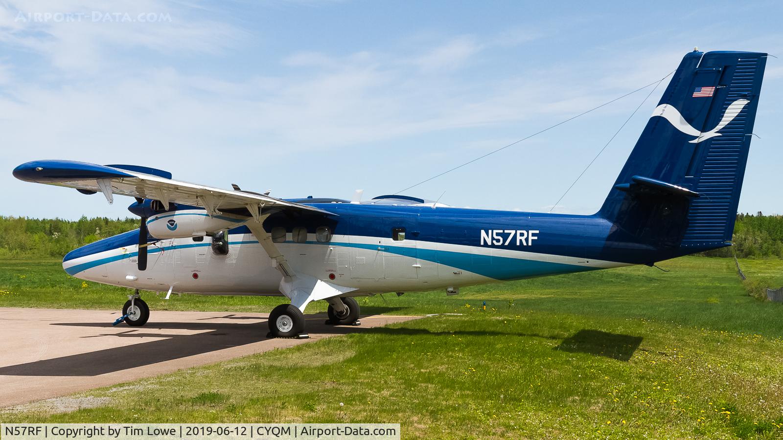 N57RF, 1981 De Havilland Canada DHC-6-300 Twin Otter C/N 688, Parked on the Transport Canada ramp.