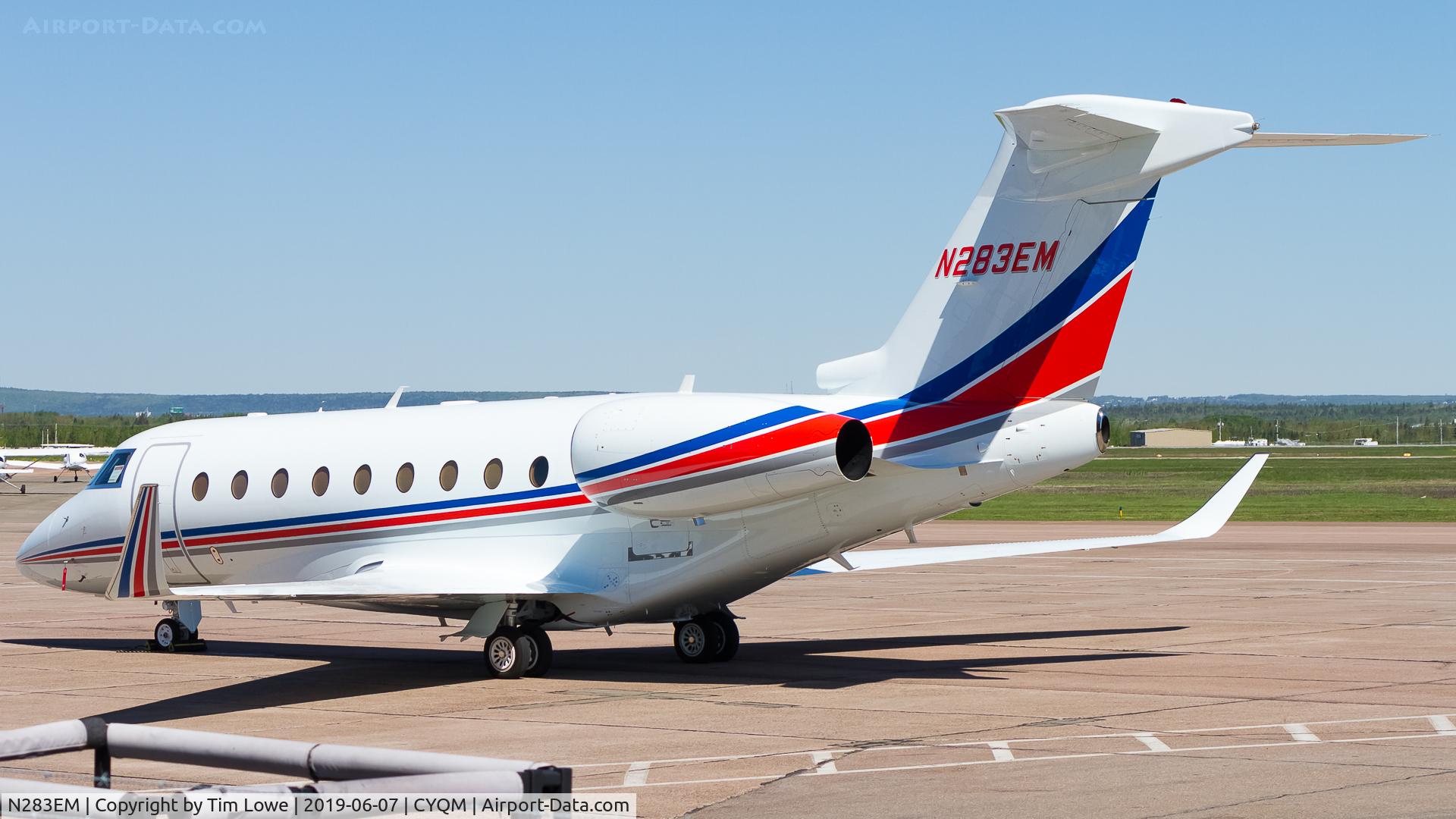 N283EM, 2015 Israel Aircraft Industries Gulfstream G280 C/N 2089, Parked on Apron 1.
