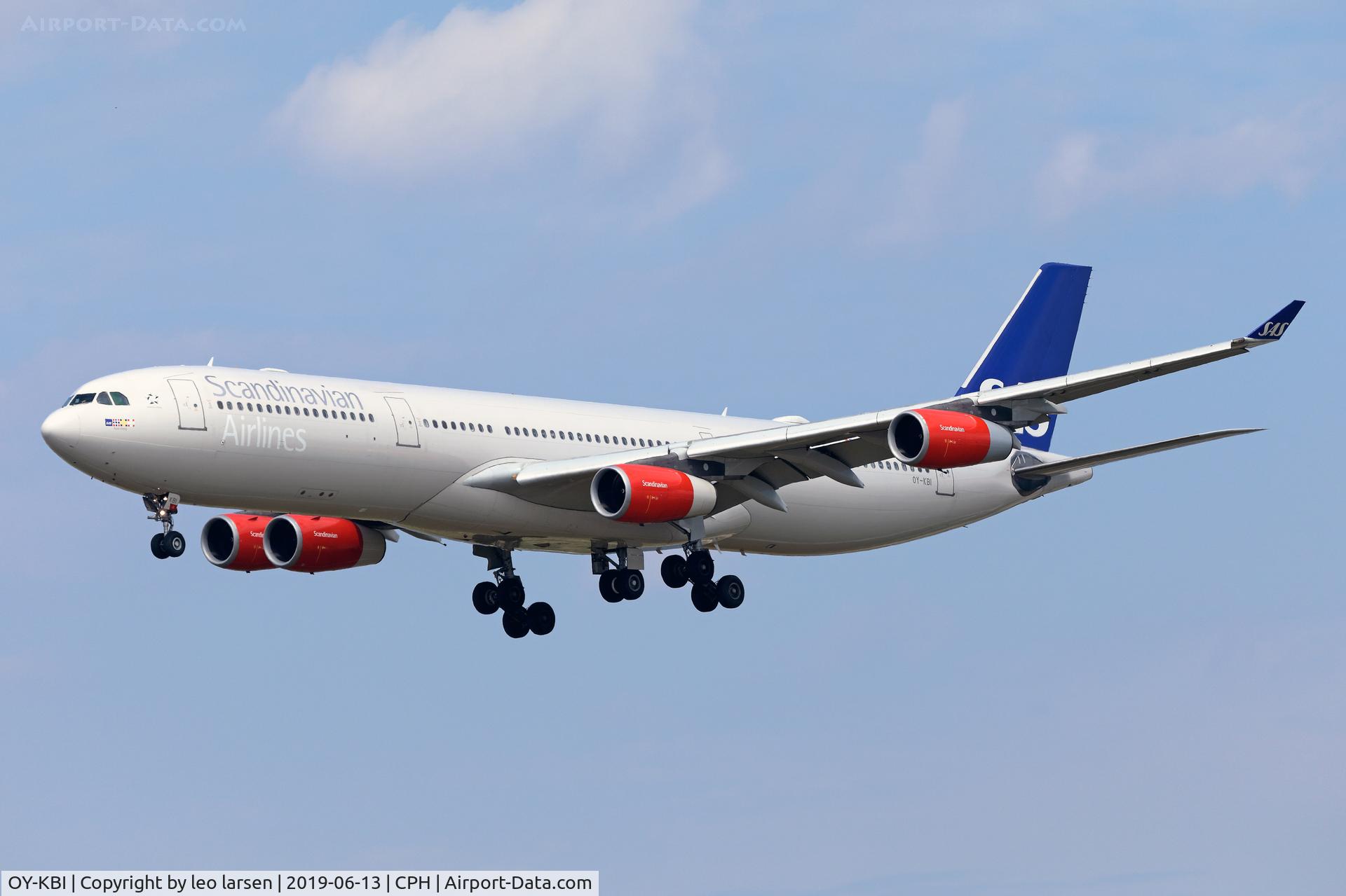 OY-KBI, 2001 Airbus A340-313X C/N 430, Copenhagen 13.6.2019