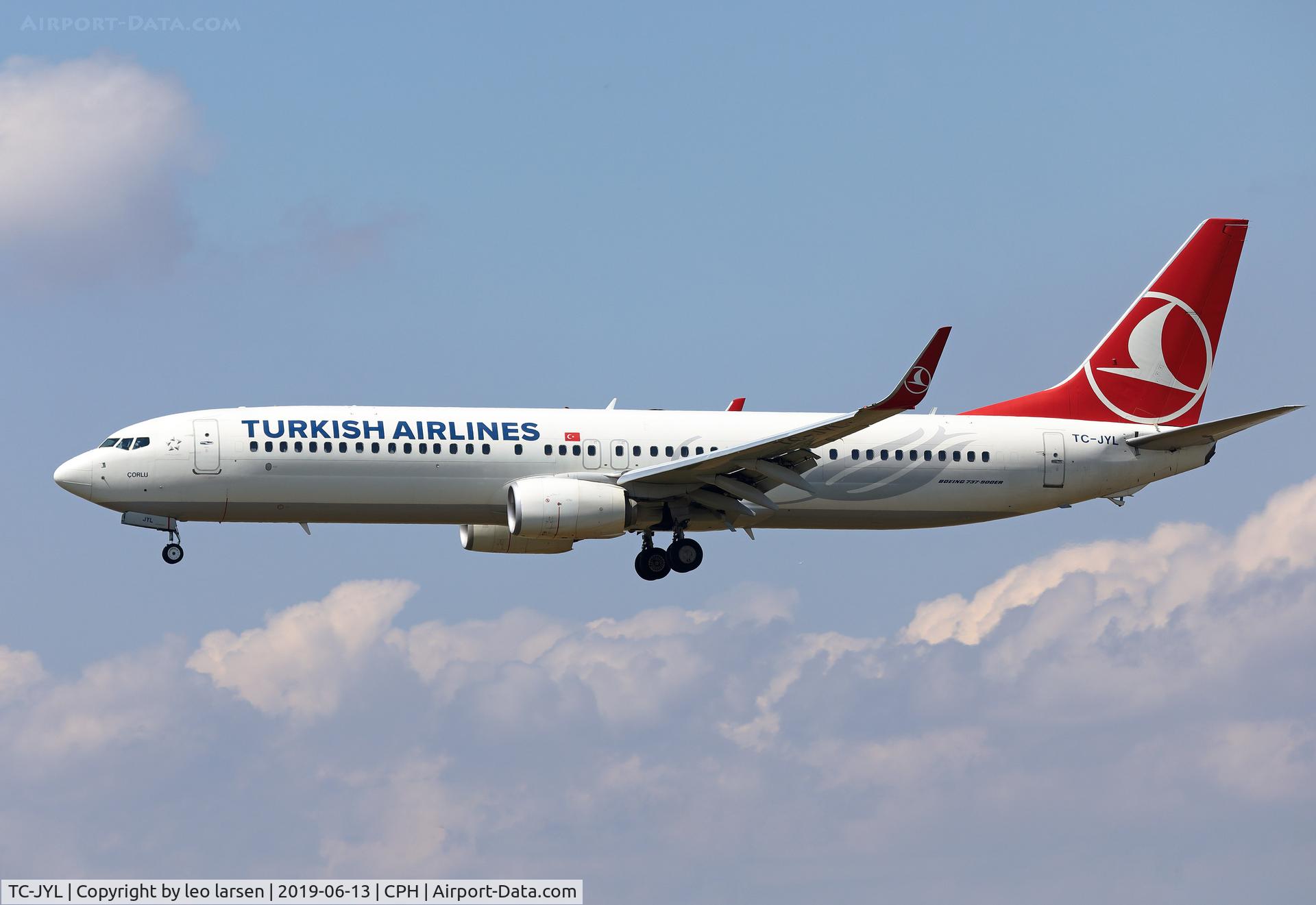 TC-JYL, 2015 Boeing 737-9F2/ER C/N 42010, Copenhagen 13.6.2019
