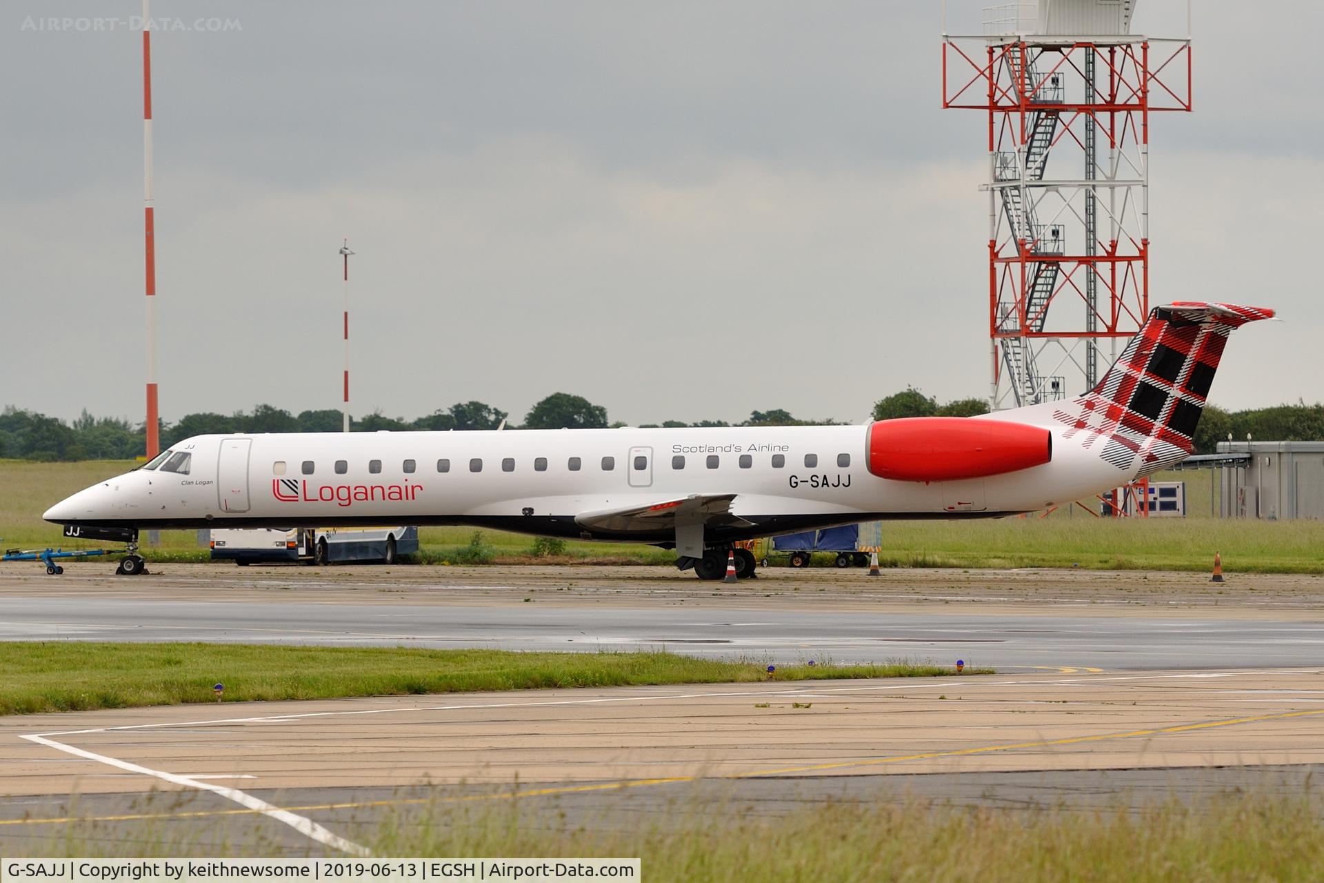 G-SAJJ, 1999 Embraer EMB-145EP (ERJ-145EP) C/N 145142, Removed from spray shop formerly G-RJXB.