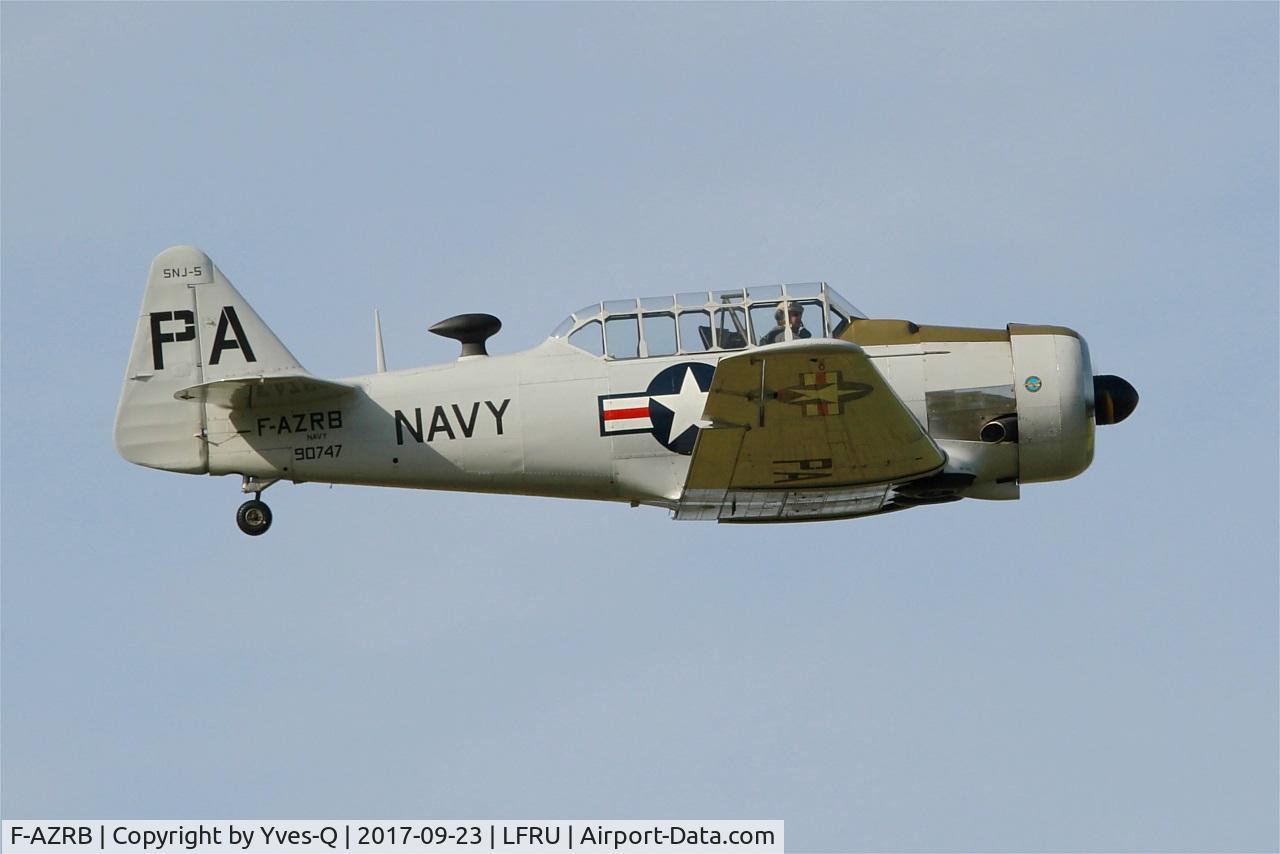 F-AZRB, North American SNJ-5 Texan Texan C/N 88-17955, North American SNJ-5 Texan, On display, Morlaix-Ploujean airport (LFRU-MXN) Air show 2017