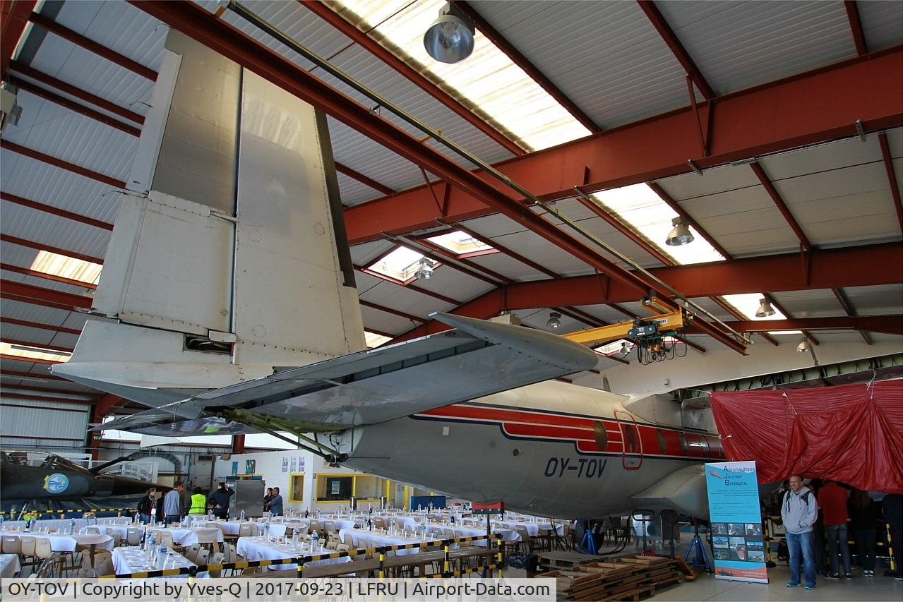 OY-TOV, 1969 Nord 262A C/N 54, Nord 262A, Dedicated to training of Tristan Corbière high school students, Morlaix-Ploujean airport (LFRU-MXN)