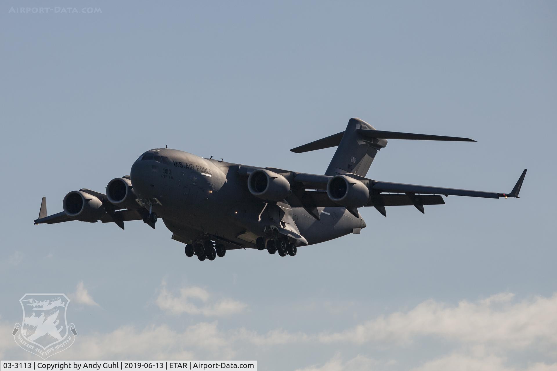 03-3113, 2003 Boeing C-17A Globemaster III C/N P-113, Boeing C-17A Globemaster III
