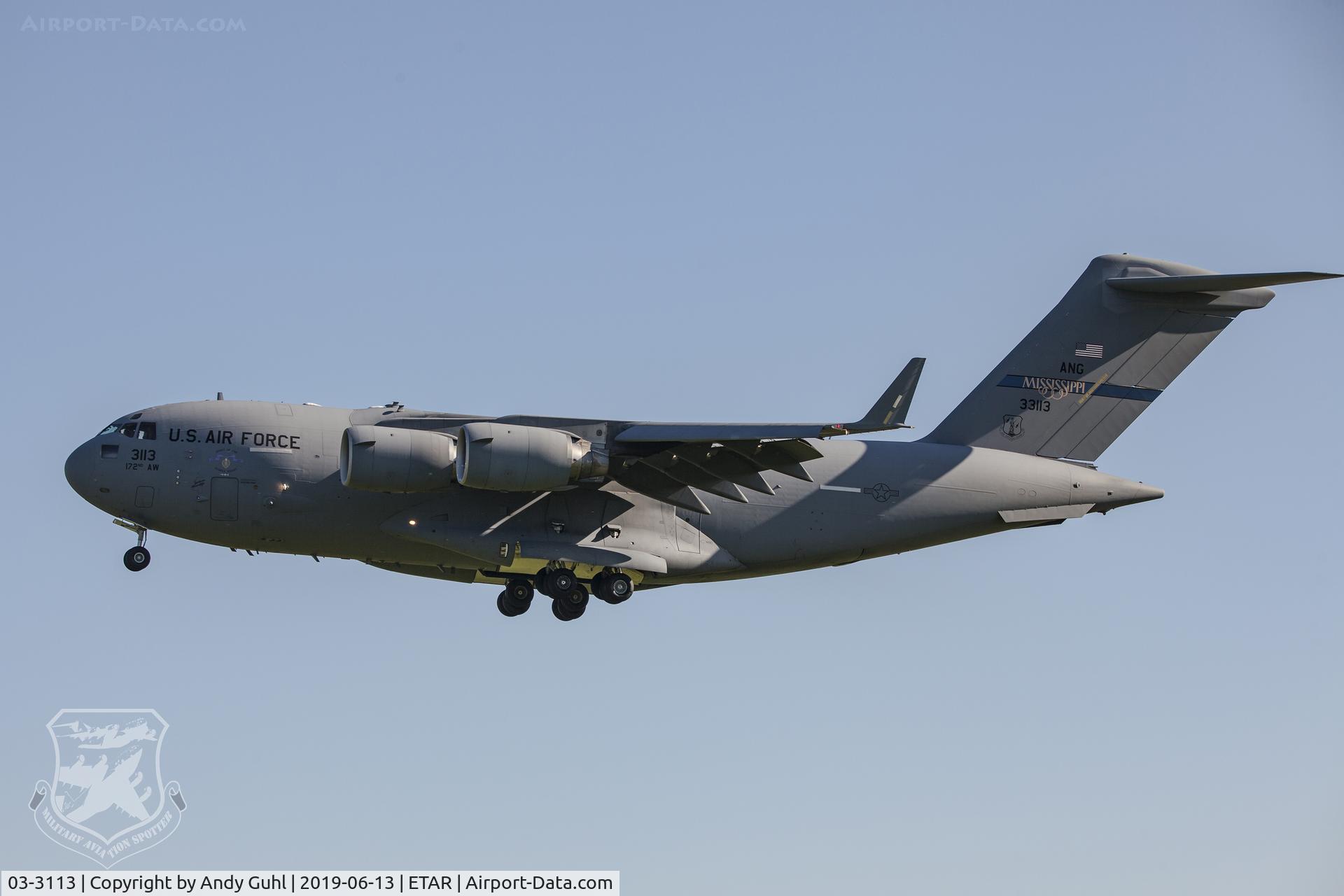 03-3113, 2003 Boeing C-17A Globemaster III C/N P-113, Boeing C-17A Globemaster III