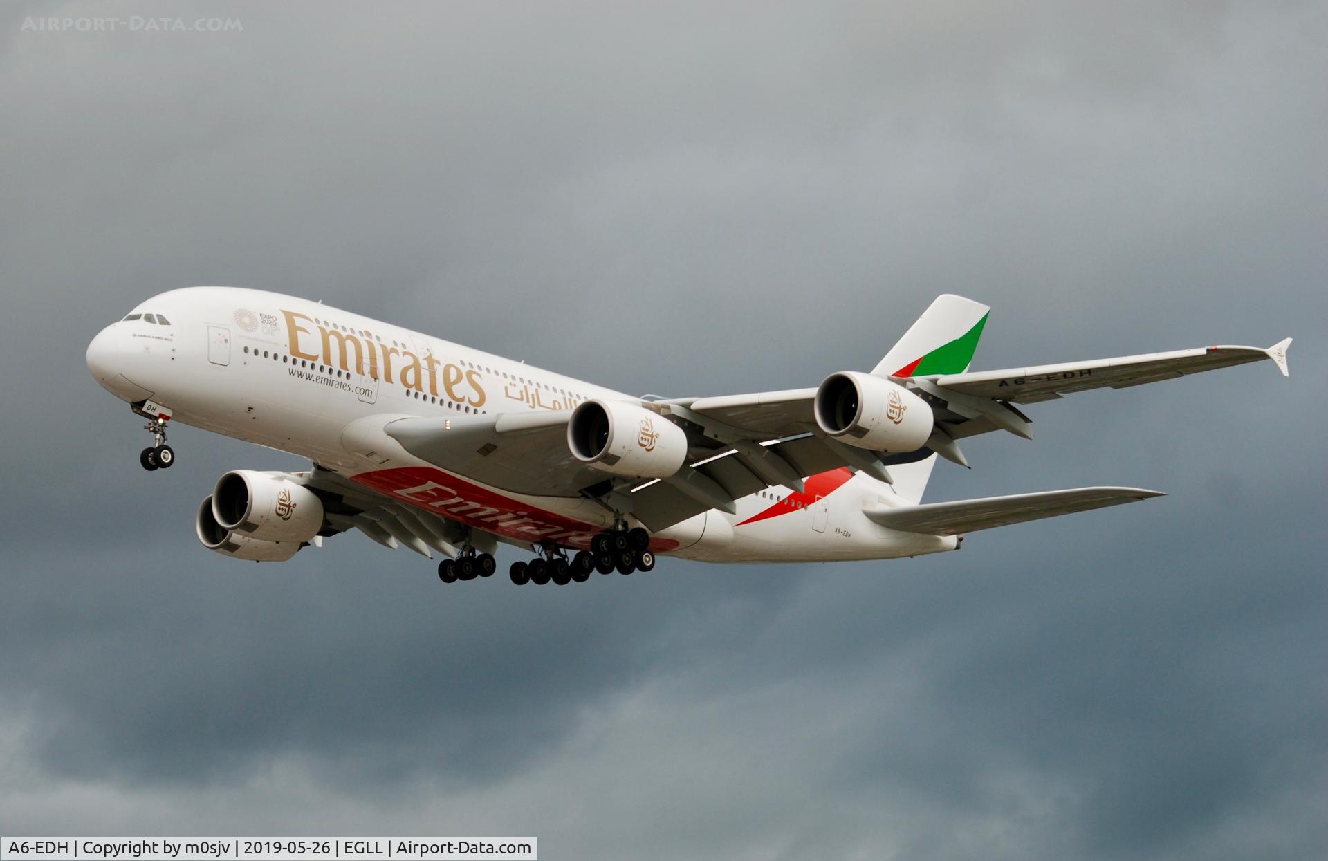 A6-EDH, 2009 Airbus A380-861 C/N 025, Taken from various locations around the 27L/R landing zones