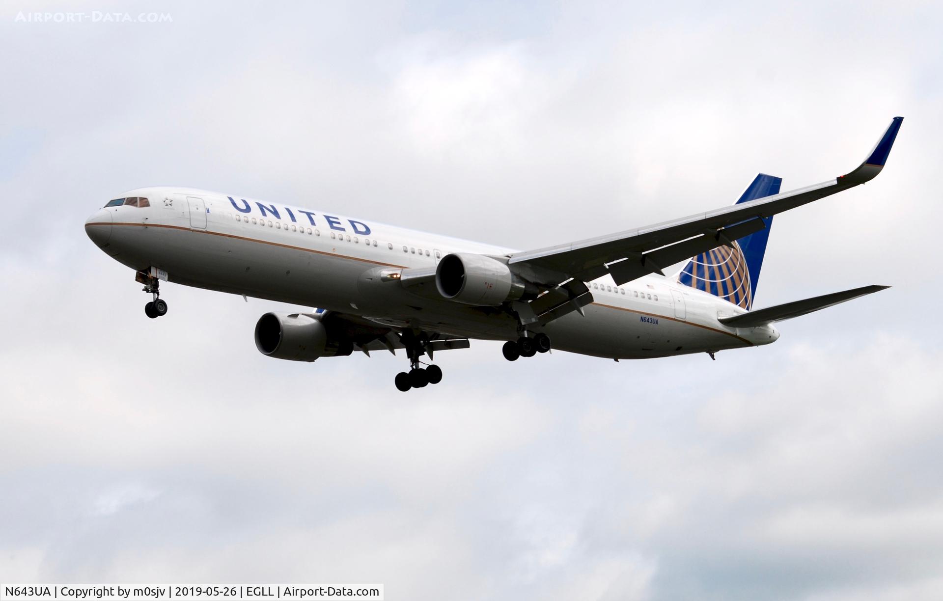 N643UA, 1991 Boeing 767-322/ER C/N 25093, Taken from various locations around the 27L/R landing zones