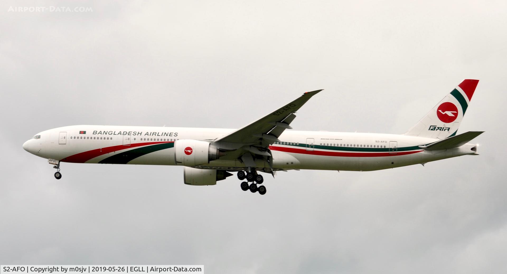 S2-AFO, 2011 Boeing 777-3E9/ER C/N 40122, Taken from various locations around the 27L/R landing zones