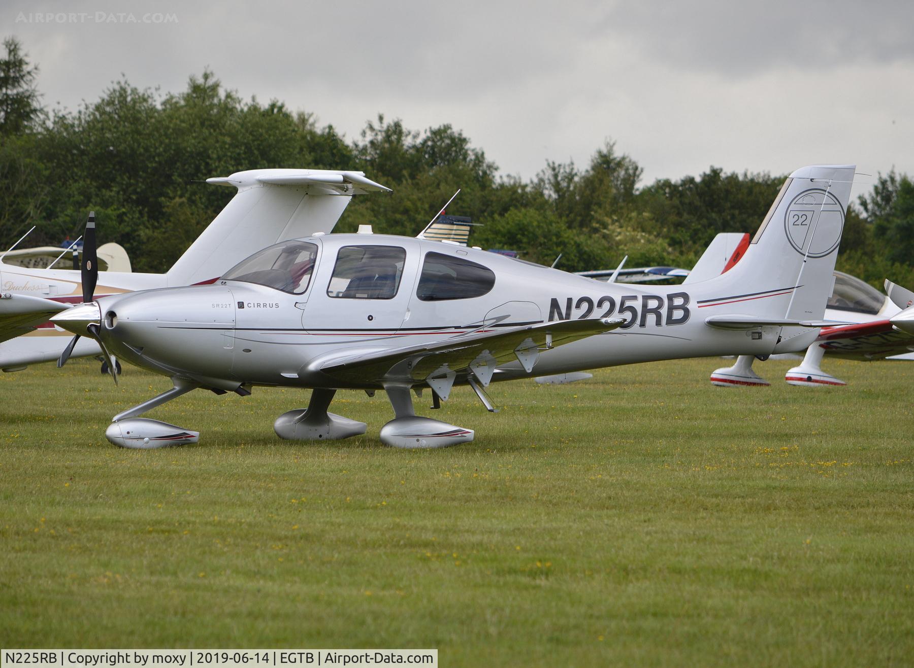 N225RB, 2010 Cirrus SR22T C/N 0010, Cirrus SR22T at Wycombe Air Park.