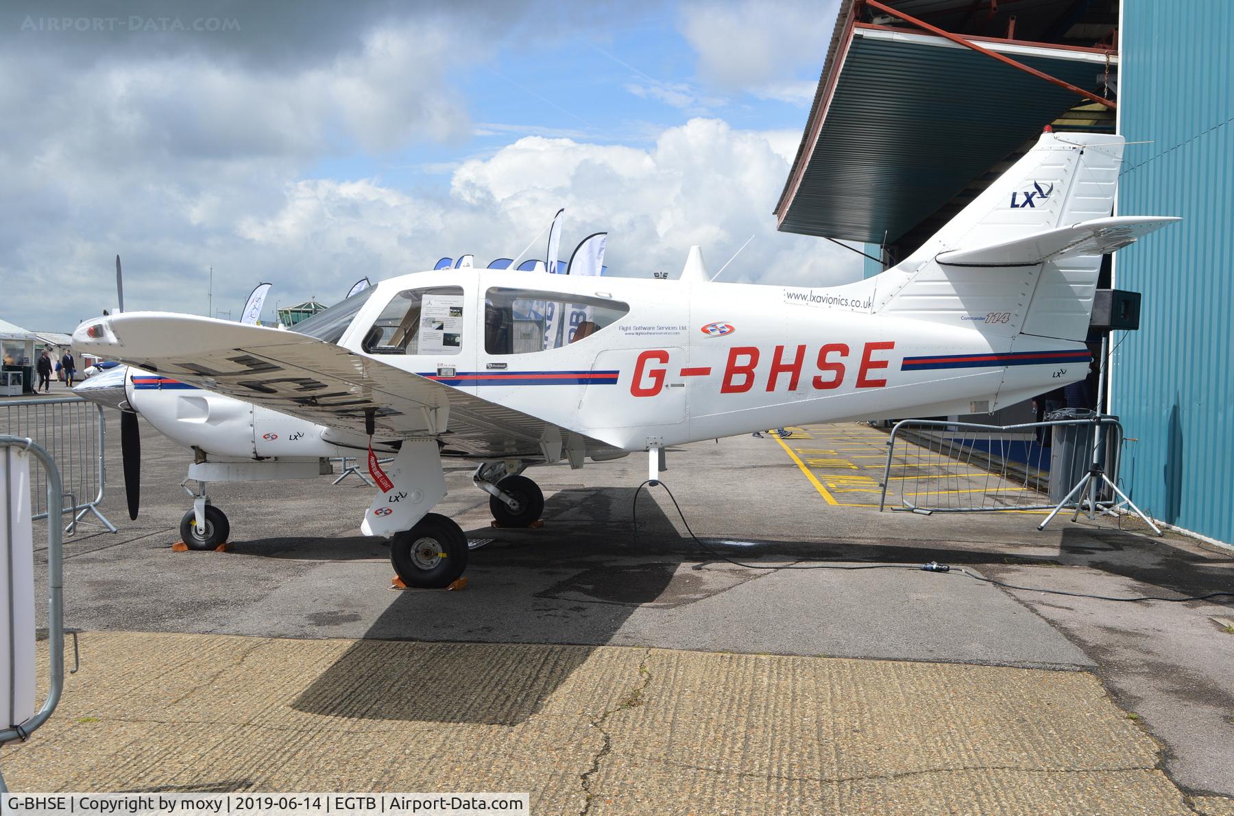G-BHSE, 1976 Rockwell Commander 114 C/N 14161, Rockwell Commander 114 at Wycombe Air Park. Ex N4831W