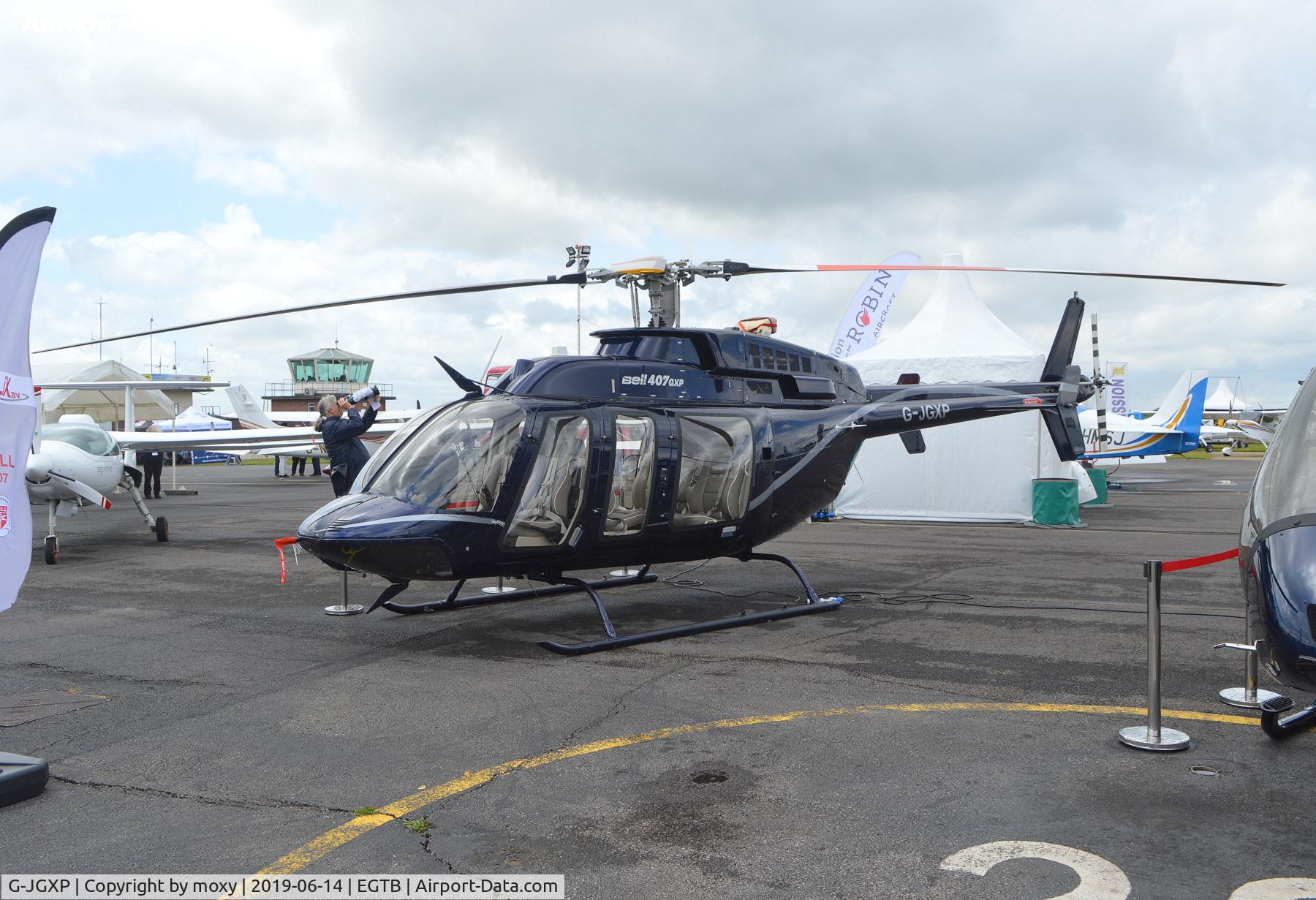 G-JGXP, 2017 Bell 407 C/N 54727, Bell 407 GXP at Wycombe Air Park. Ex OK-HRN