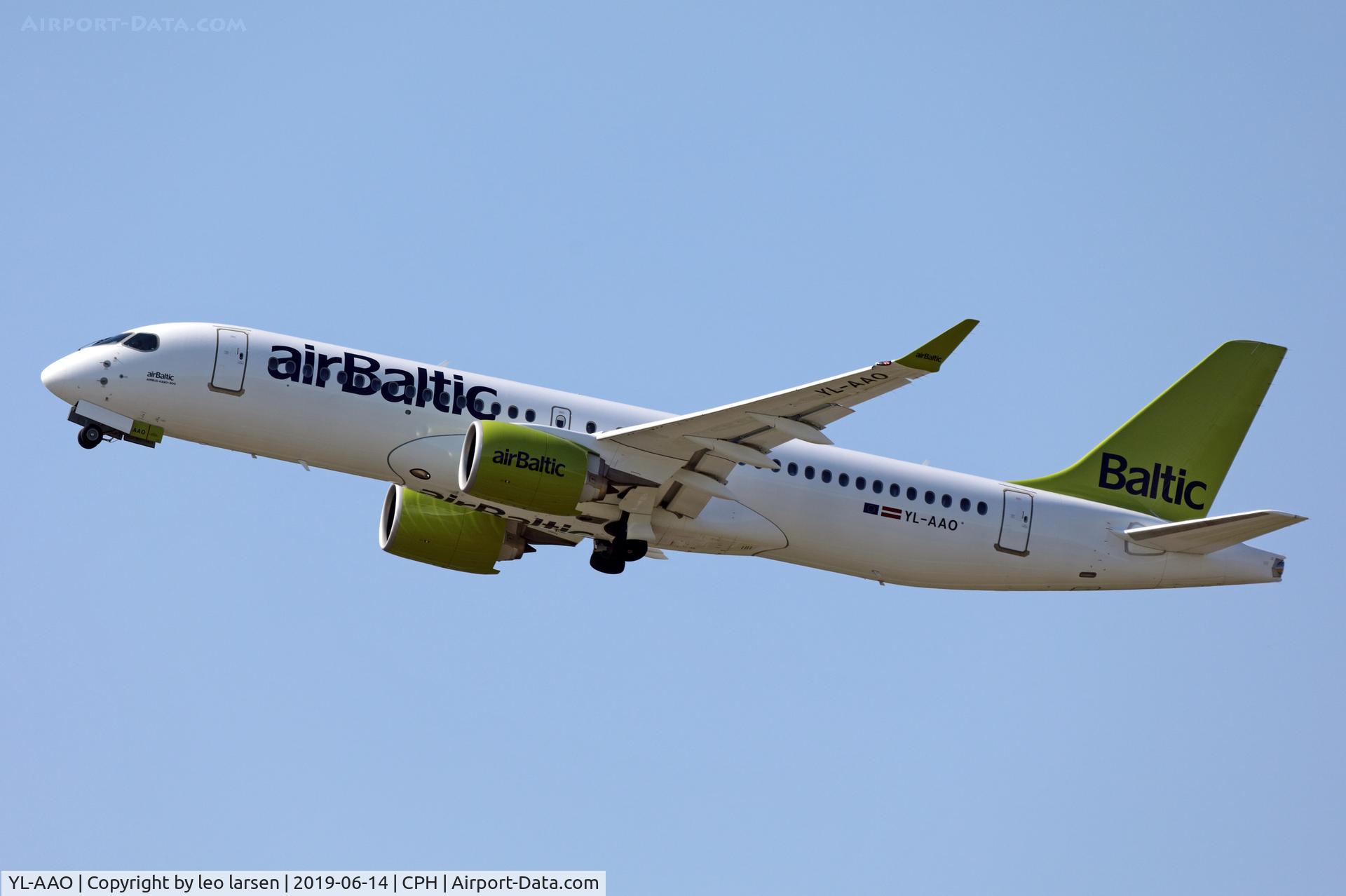 YL-AAO, 2019 Airbus A220-300 C/N 55050, Copenhagen 14.6.2019