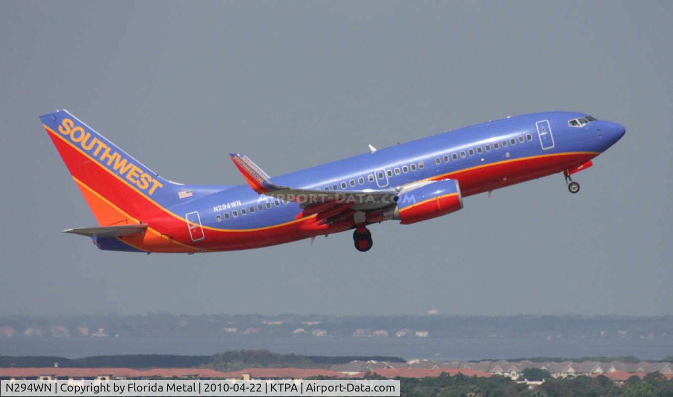N294WN, 2007 Boeing 737-7H4 C/N 32540, Southwest