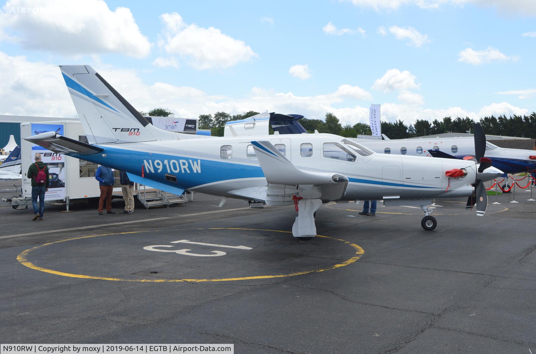 N910RW, 2018 Socata TBM-700 C/N 1220, Socata TBM-700 at Wycombe Air Park.