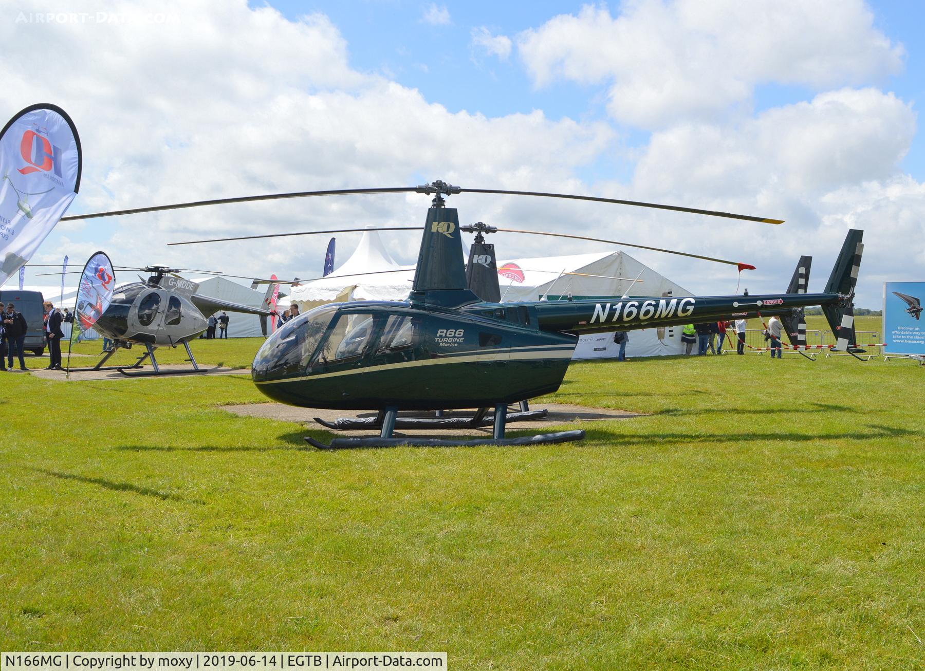 N166MG, 2016 Robinson R66 C/N 0694, Robinson R66 at Wycombe Air Park.