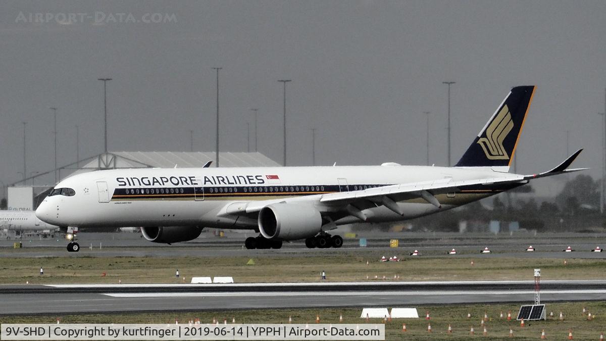 9V-SHD, 2019 Airbus A350-941 C/N 278, Airbus A350-900. Singapore Airlines 9V-SHD, YPPH 140619