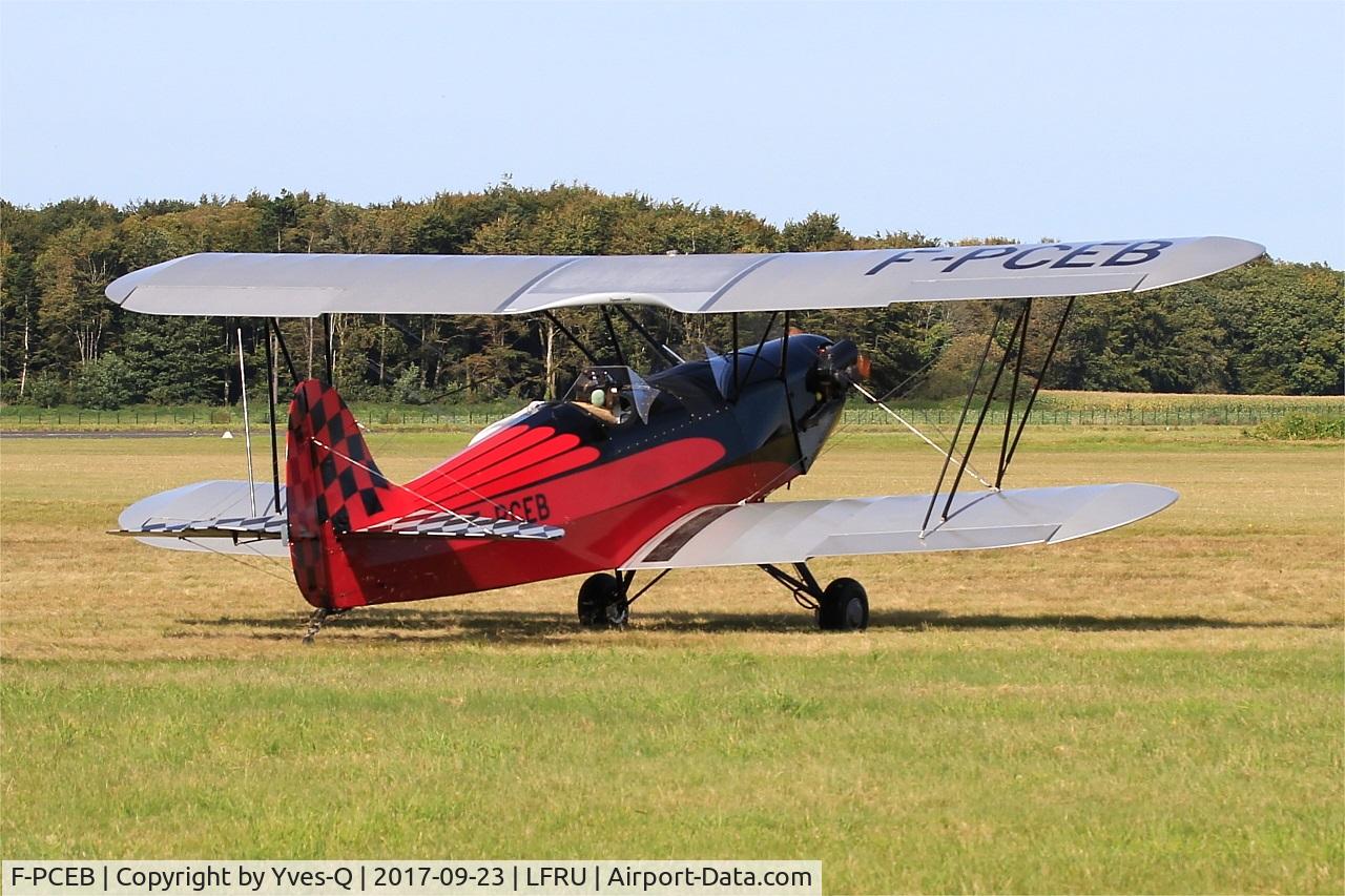 F-PCEB, Hatz CB-1 C/N 639, Hatz CB-1, Taxiing, Morlaix-Ploujean airport (LFRU-MXN) air show 2017