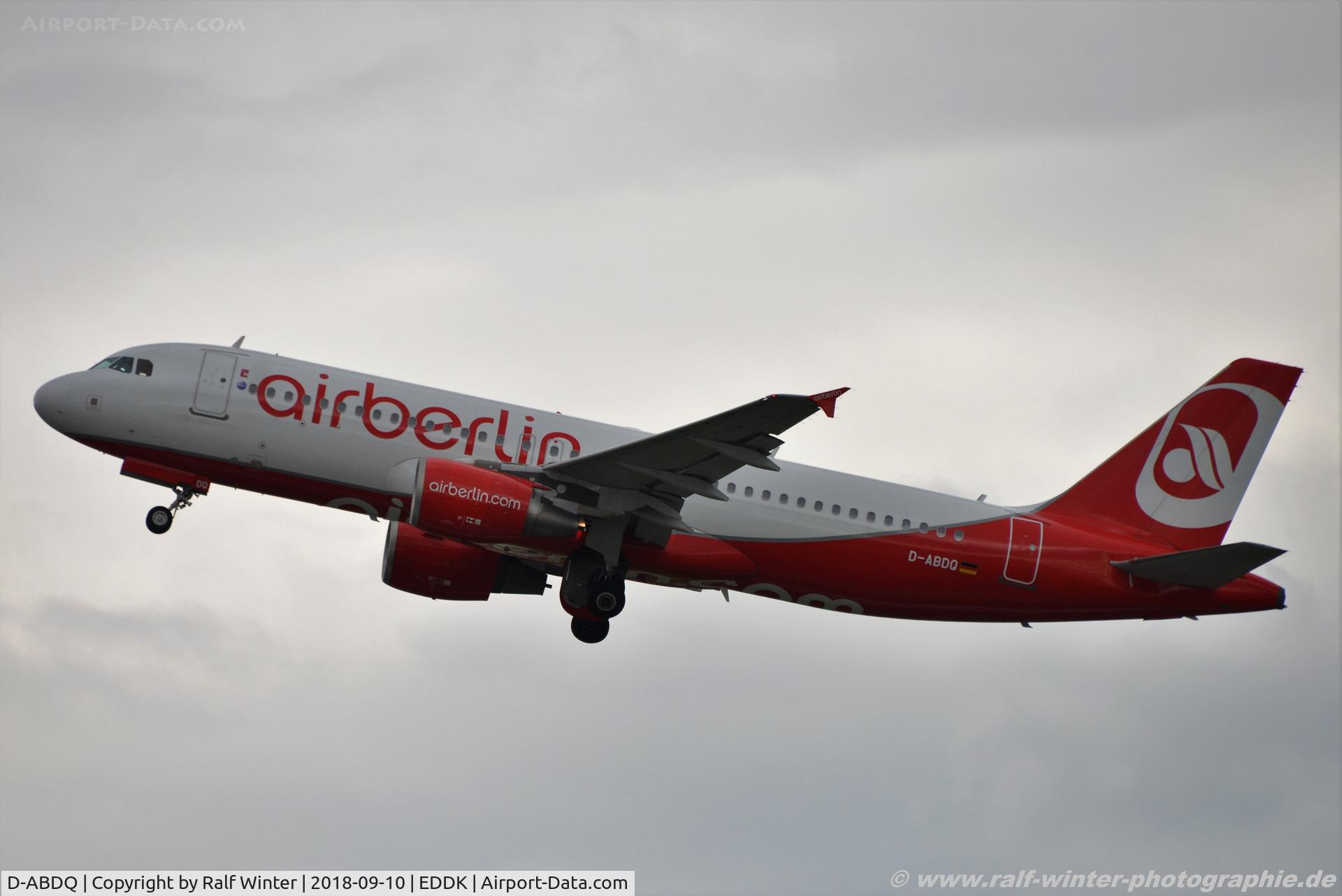 D-ABDQ, 2007 Airbus A320-214 C/N 3121, Airbus A320-214 - AB BER Air Berlin - 3121 - D-ABDQ - 26.05.2015 - DUS