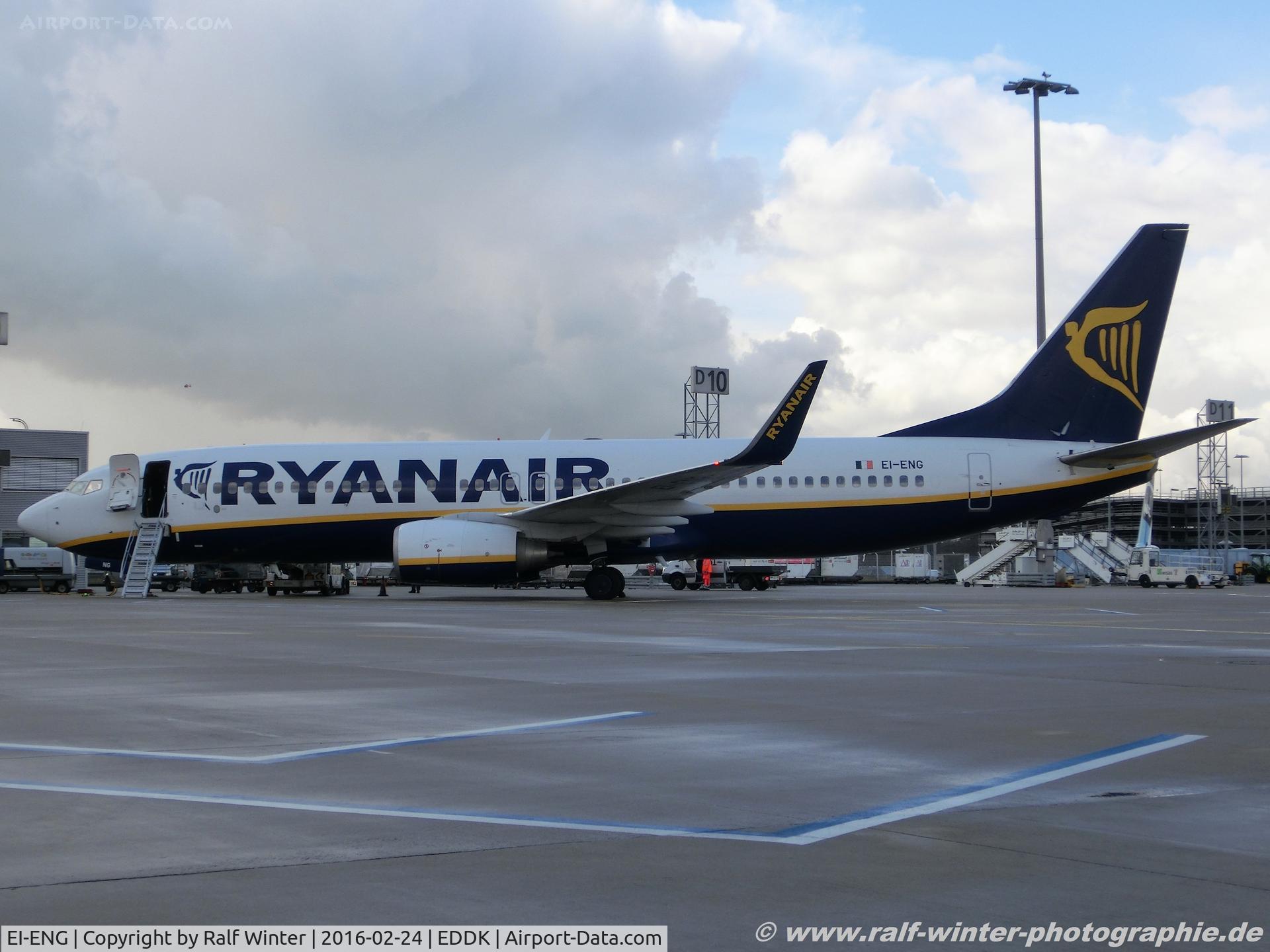 EI-ENG, 2010 Boeing 737-8AS C/N 34977, Boeing 737-8A(W) - FR RYR Ryanair - 34977 - EI-ENG - 24.02.2016 - CGN