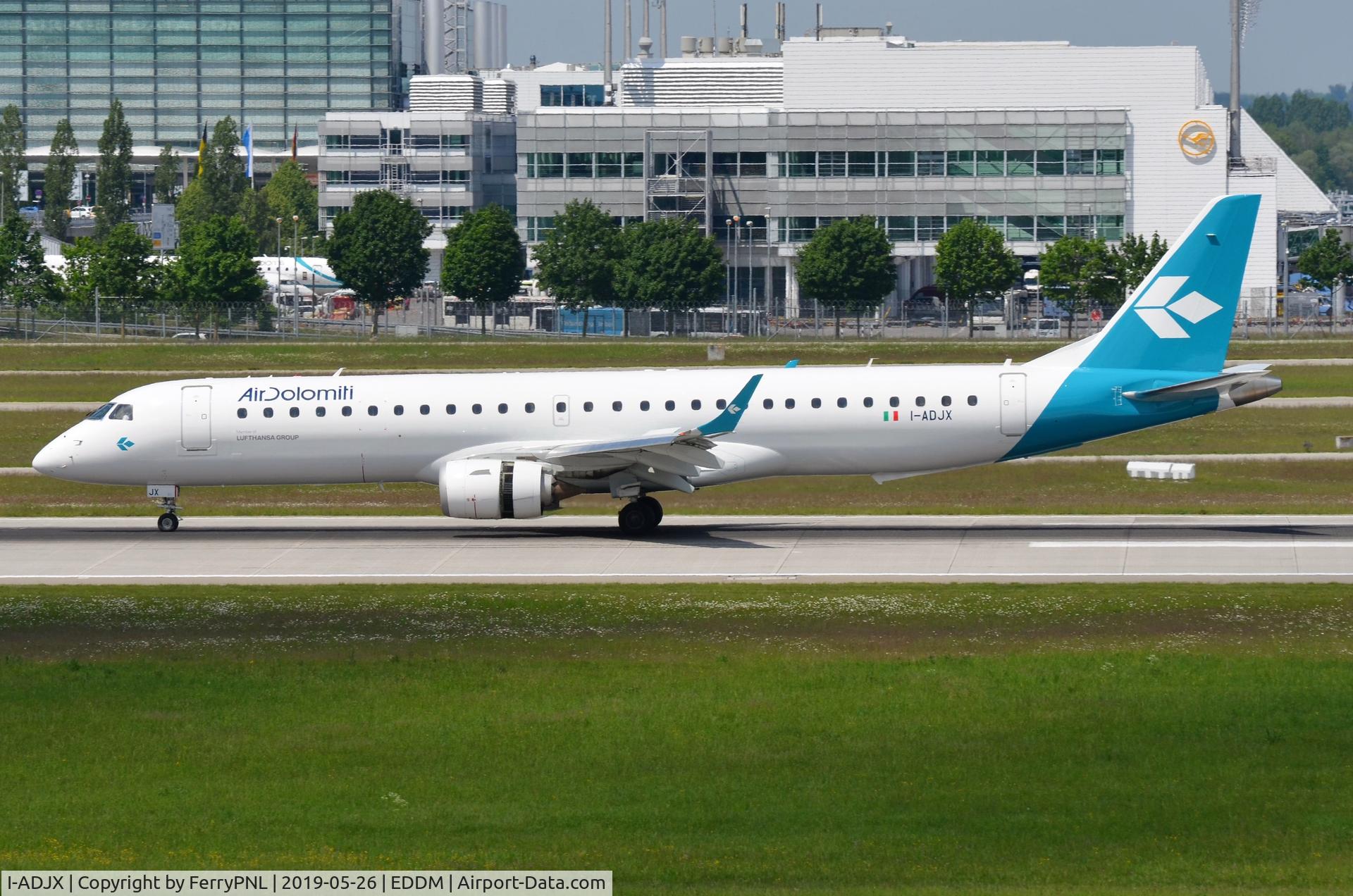 I-ADJX, 2009 Embraer 195LR (ERJ-190-200LR) C/N 19000305, latest addition for Air Dolomiti