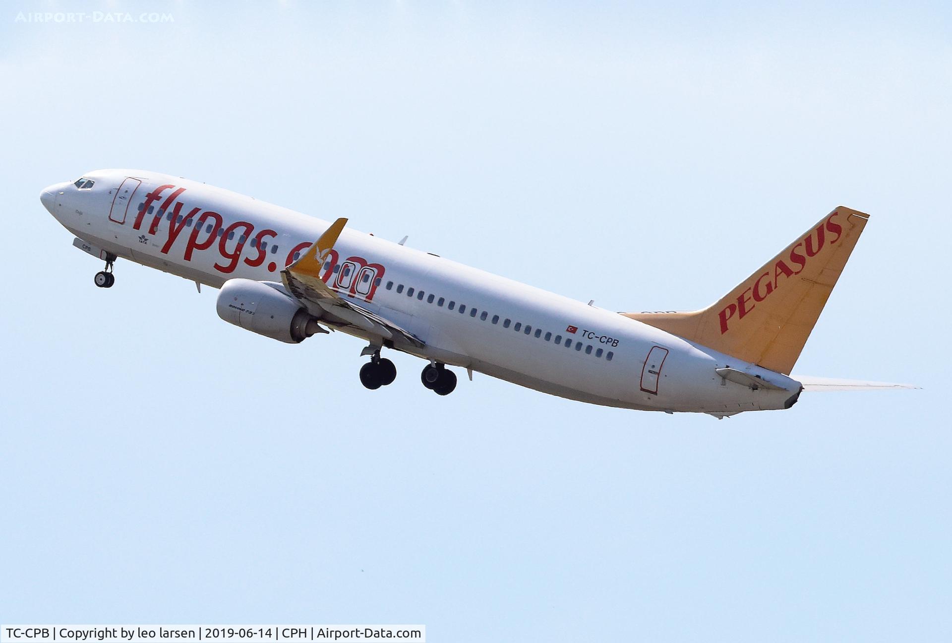 TC-CPB, 2012 Boeing 737-82R C/N 38177, Copenhagen 14.6.2019