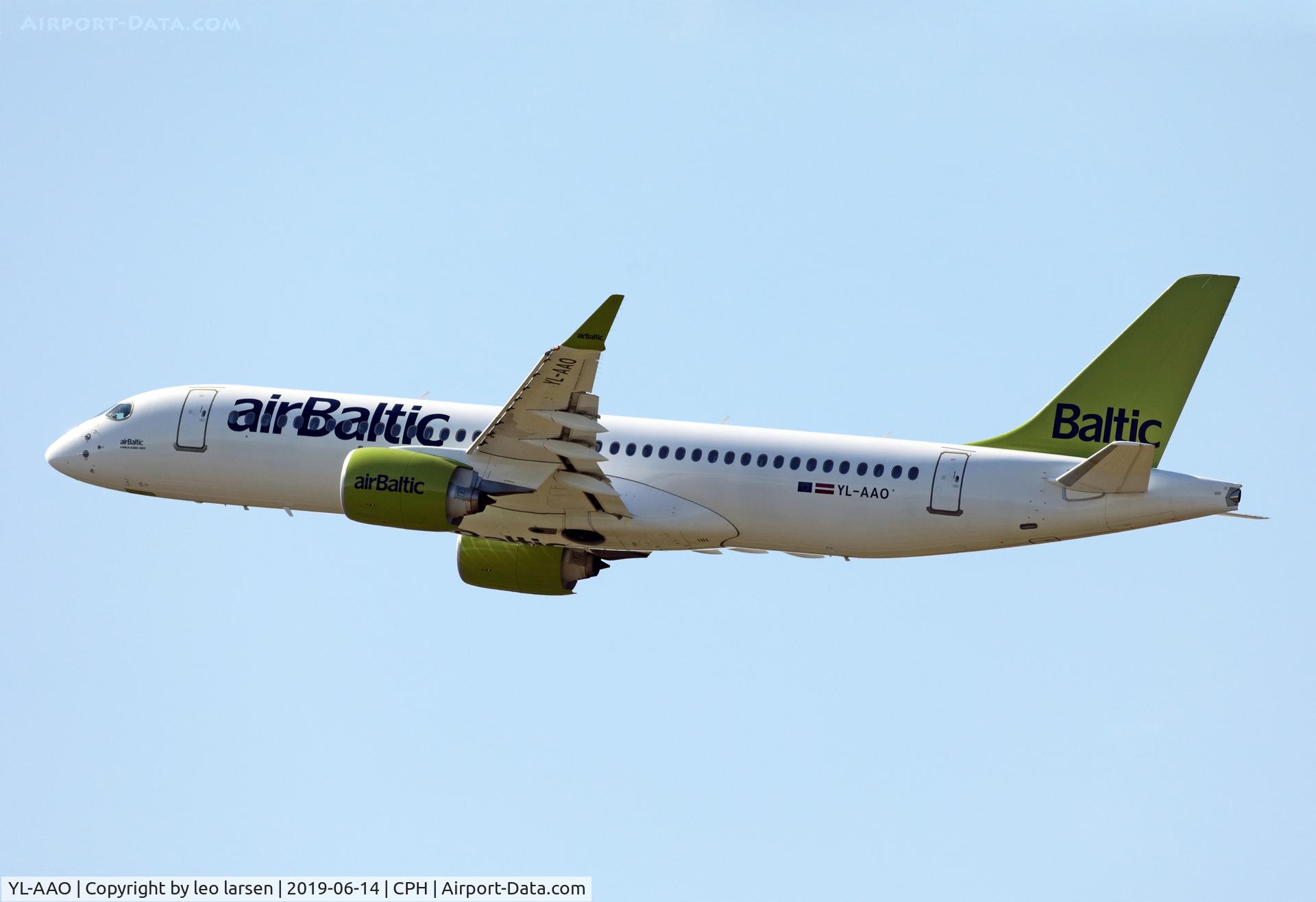 YL-AAO, 2019 Airbus A220-300 C/N 55050, Copenhagen 14.6.2019