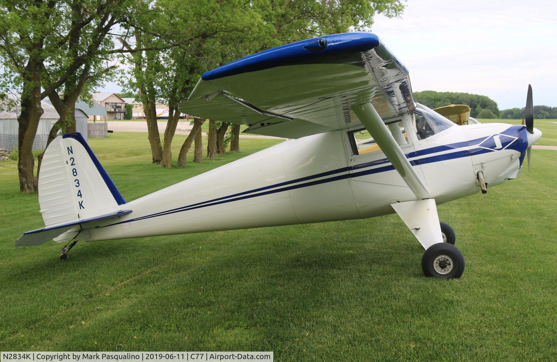 N2834K, 1947 Luscombe 8A C/N 5561, Luscombe 8A