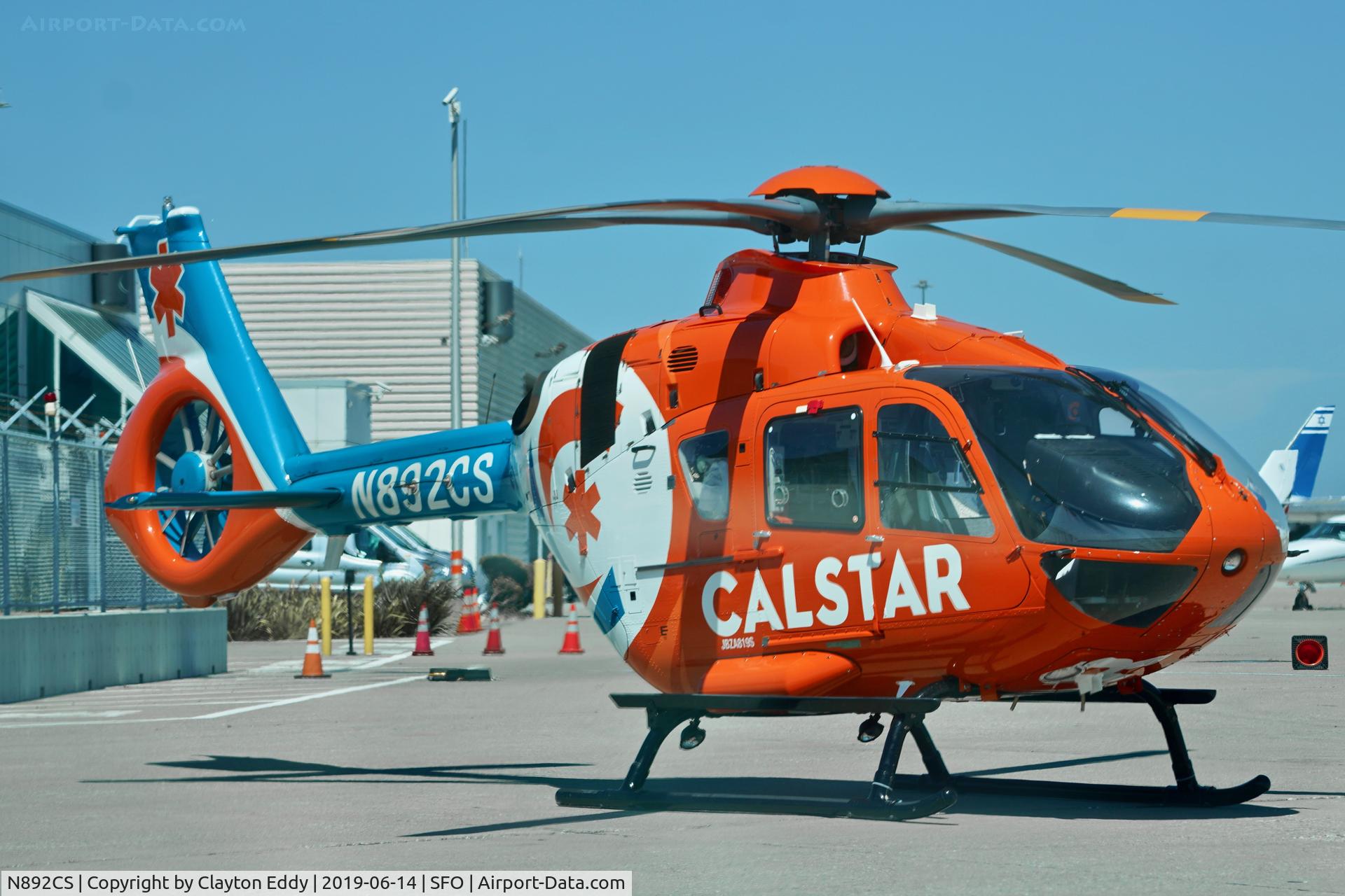 N892CS, 2016 Airbus Helicopters EC-135P-3 C/N 1222, SFO 2019.