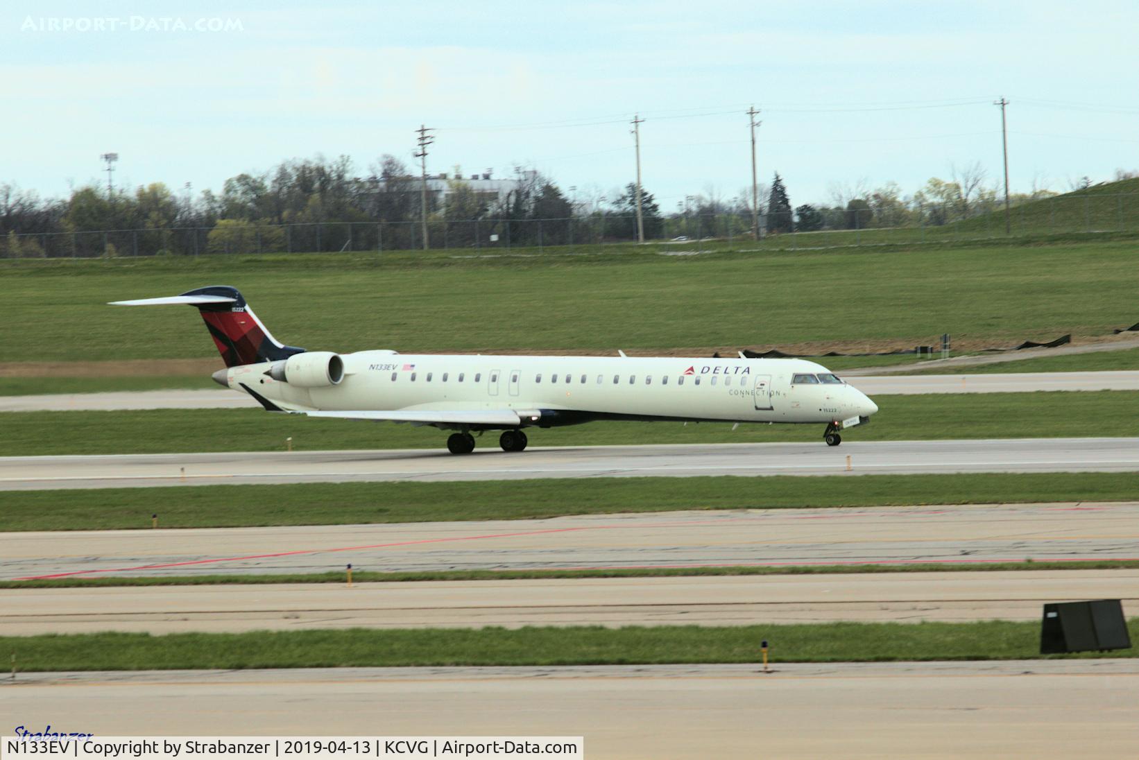 N133EV, 2009 Bombardier CRJ-900ER (CL-600-2D24) C/N 15222, Bombardier CRJ-900ER    Spotting from the terminal on a late afternoon