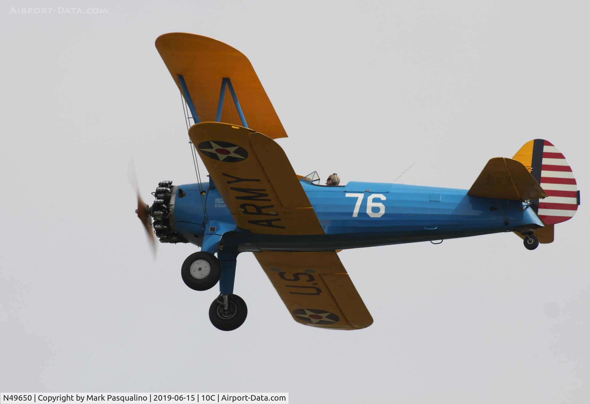 N49650, 1942 Boeing A75N1(PT17) C/N 75-4401, Stearman