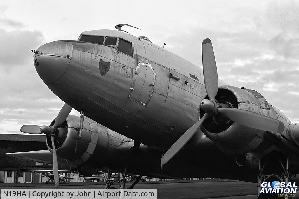 N19HA, Douglas C-47B Skytrain C/N 25816, N19HA was formerly 6W-SAG of the Senegal Air Force. It was flown civil as 6V-SAG to CYYZ and Fox Aero Services Limited.